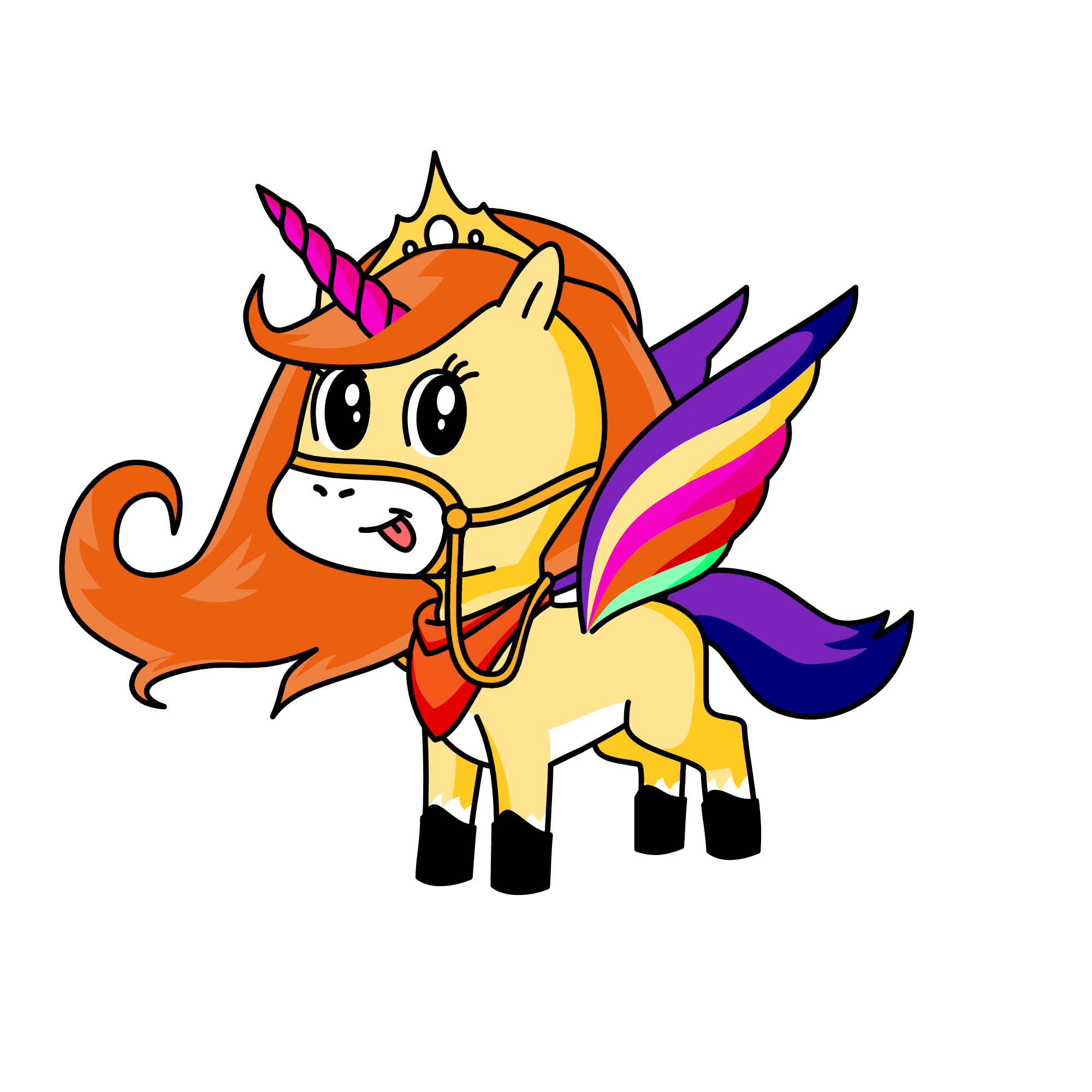 Rainbows, the unicorn