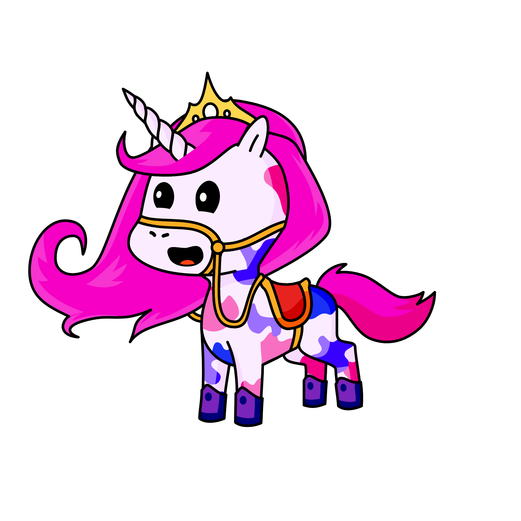 Glitter Lucky (Princess Mode), the unicorn