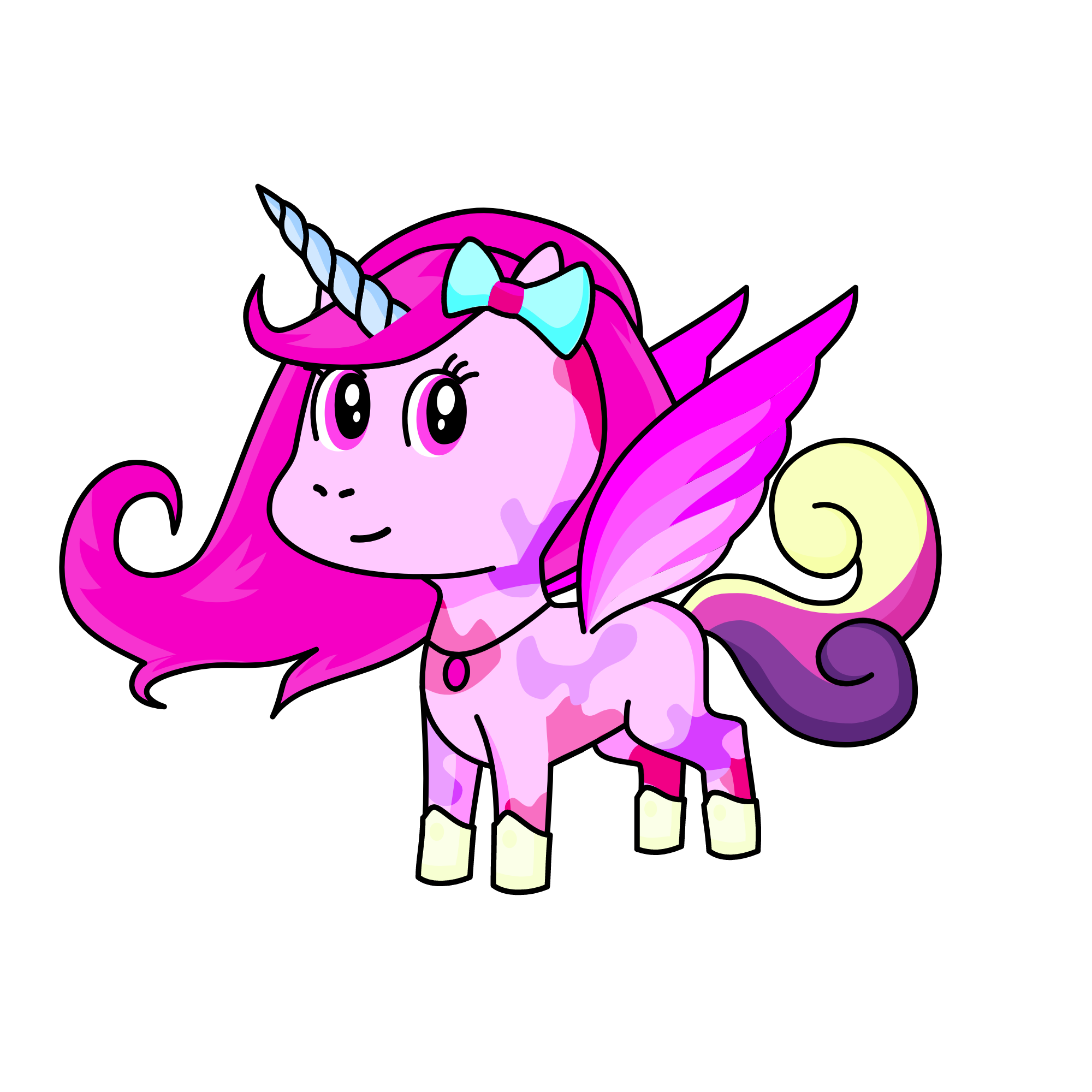 Pinky, the unicorn