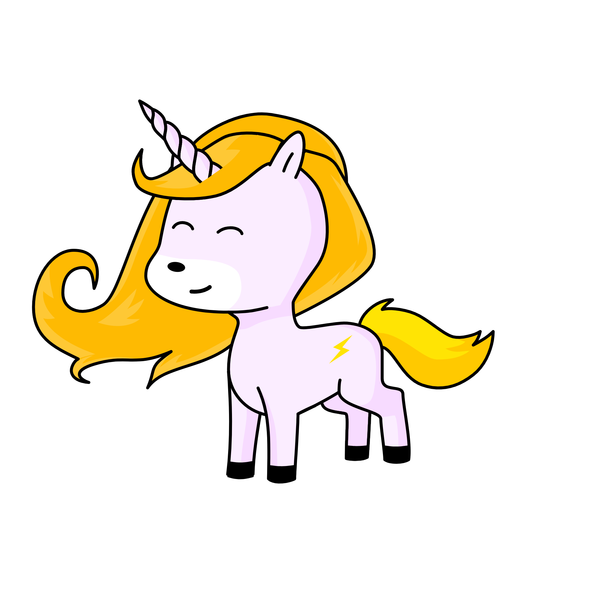 Glitter Peace, the unicorn