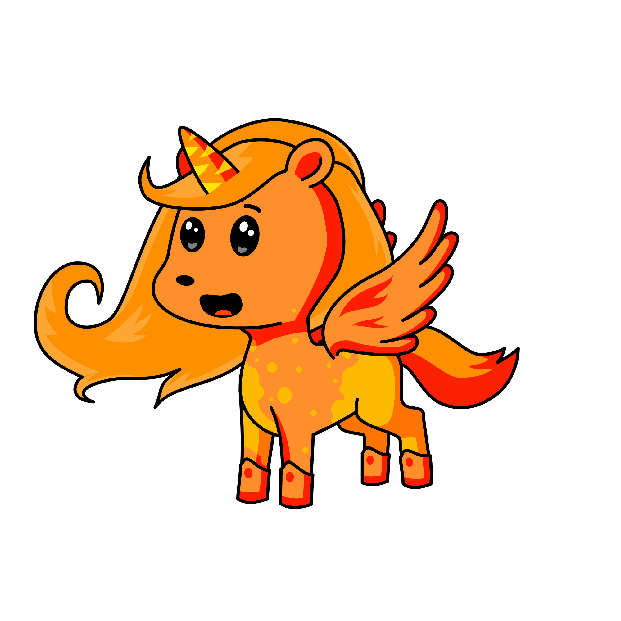 fire, the unicorn