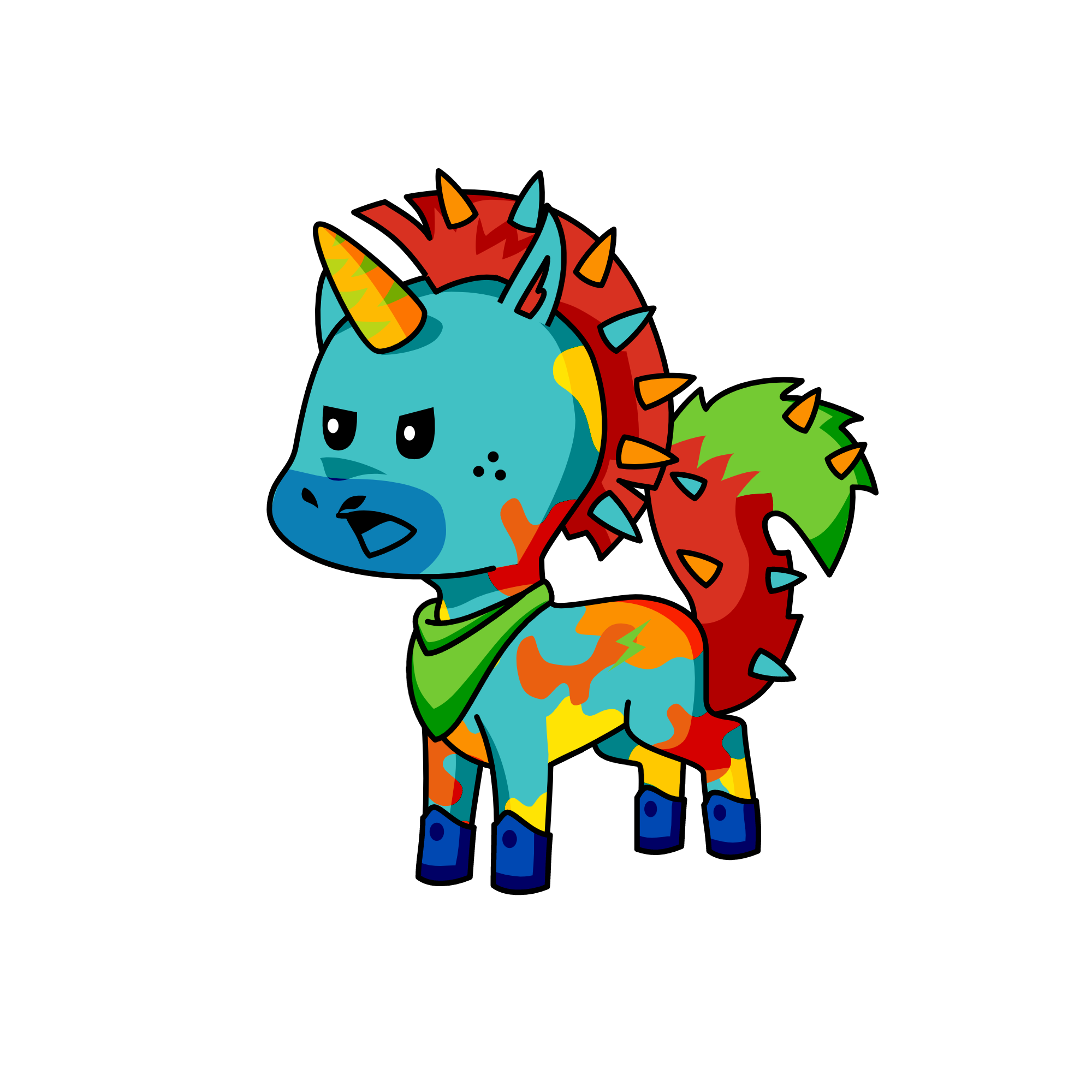 Spike, the unicorn