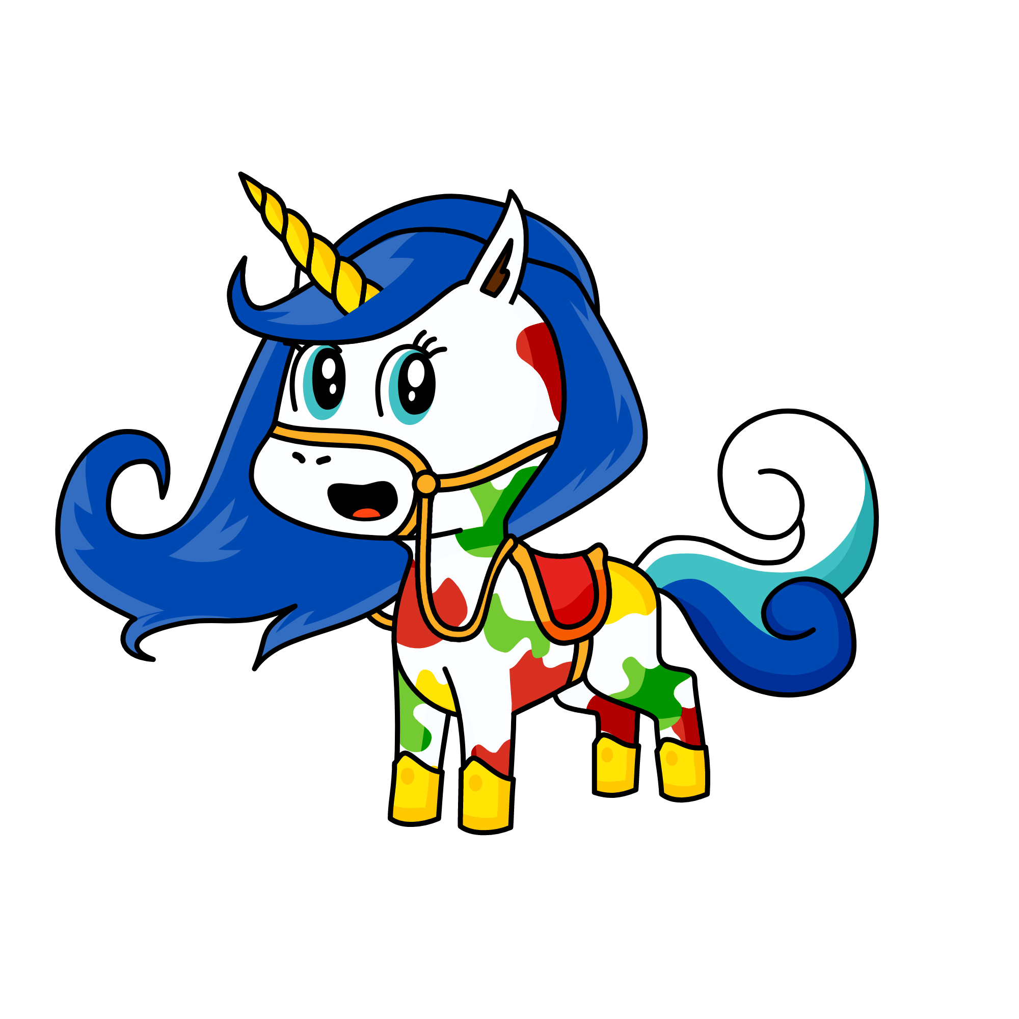 Gum drop, the unicorn