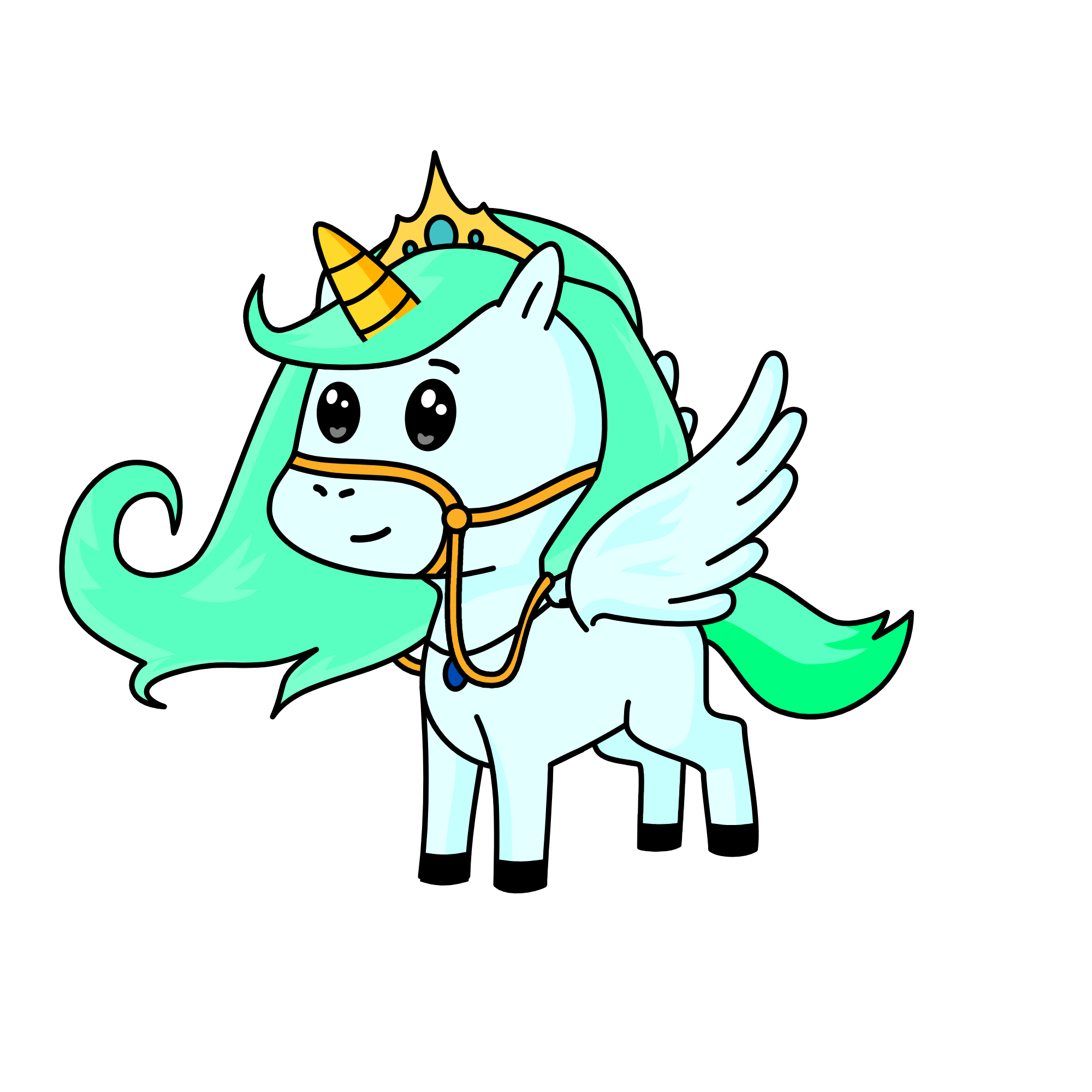 Queen of Snow, the unicorn
