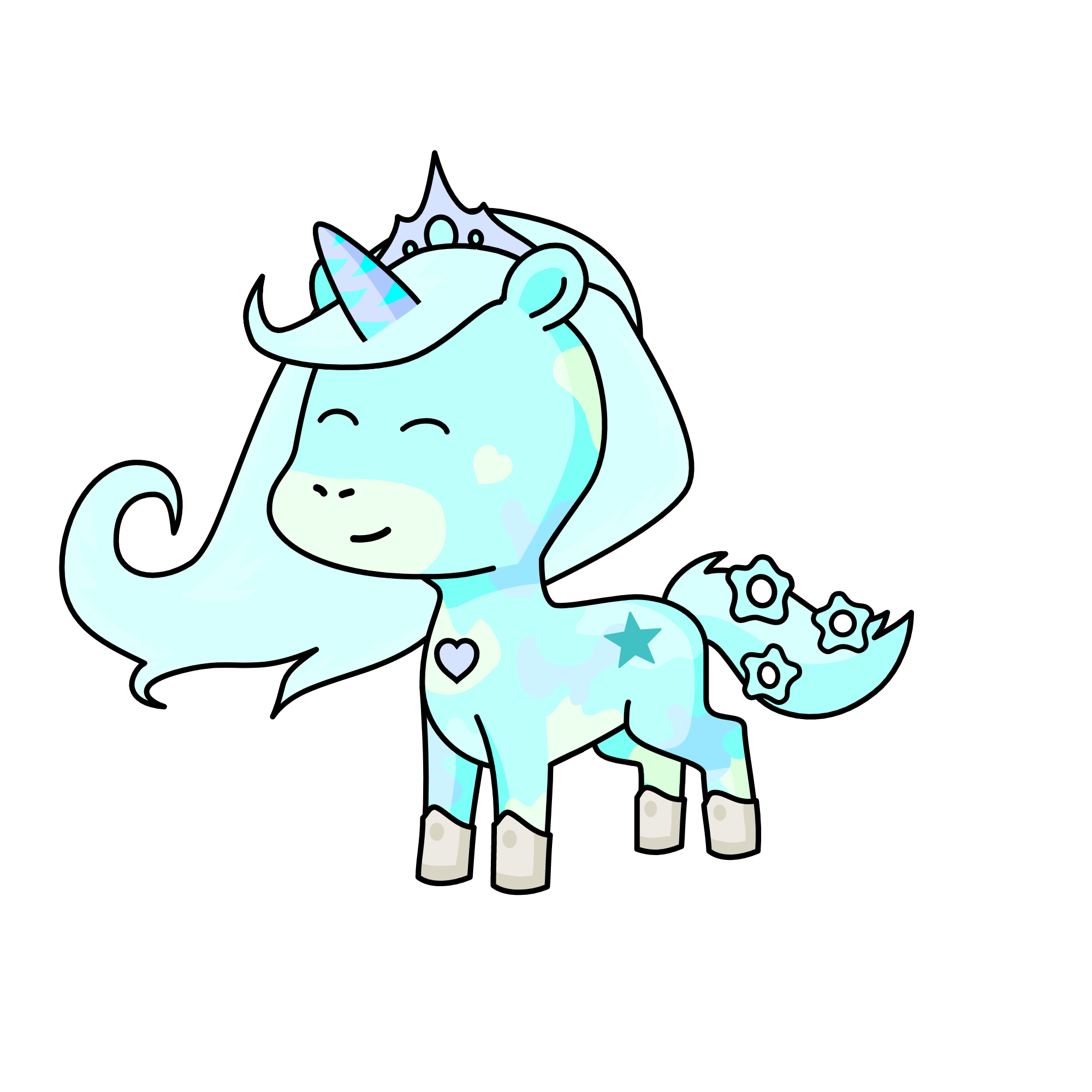 Holy Aura Unicorn: The Goddess of Holy Water, the unicorn