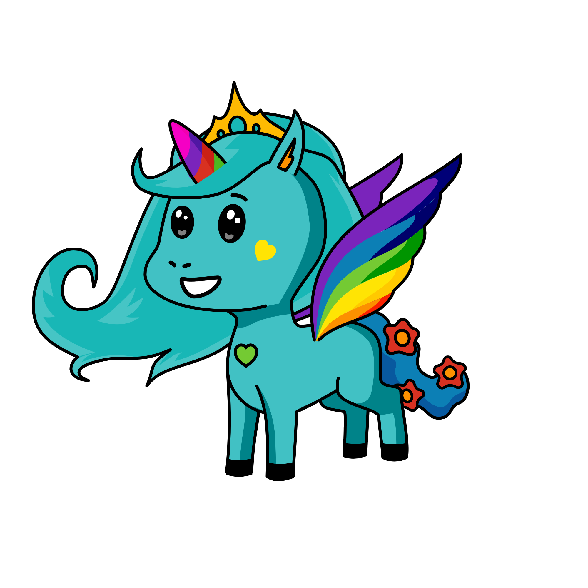 up, the unicorn