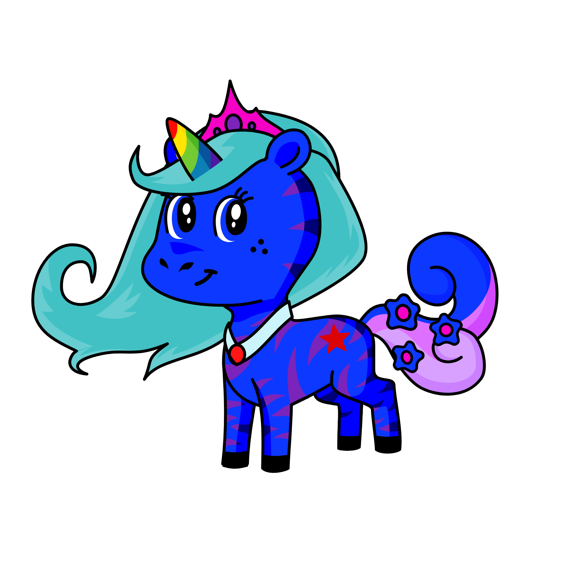 Dark queen, the unicorn