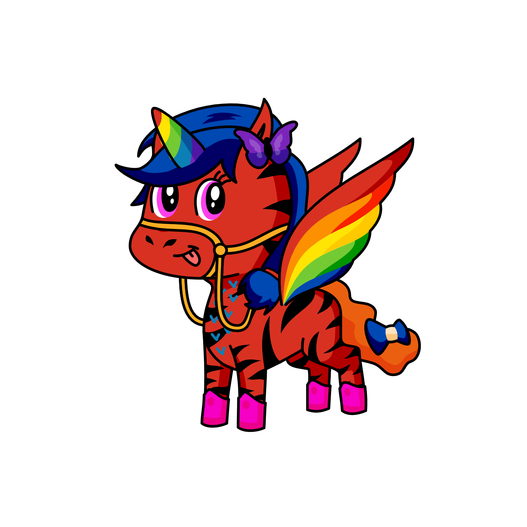 Fire UNI-, the unicorn