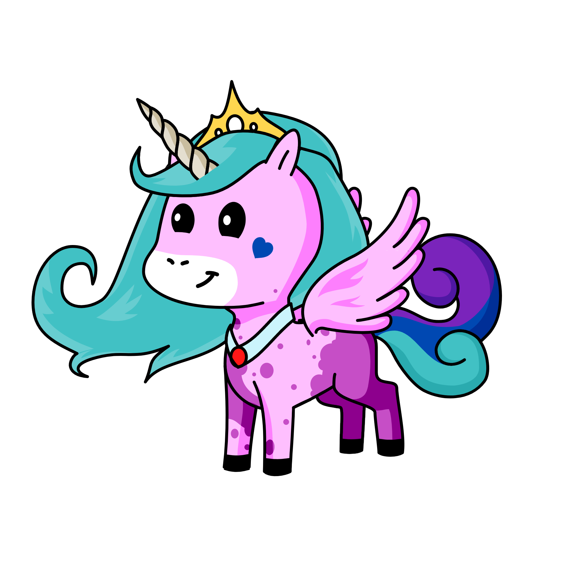 Princess Azulea de Foresta, the unicorn