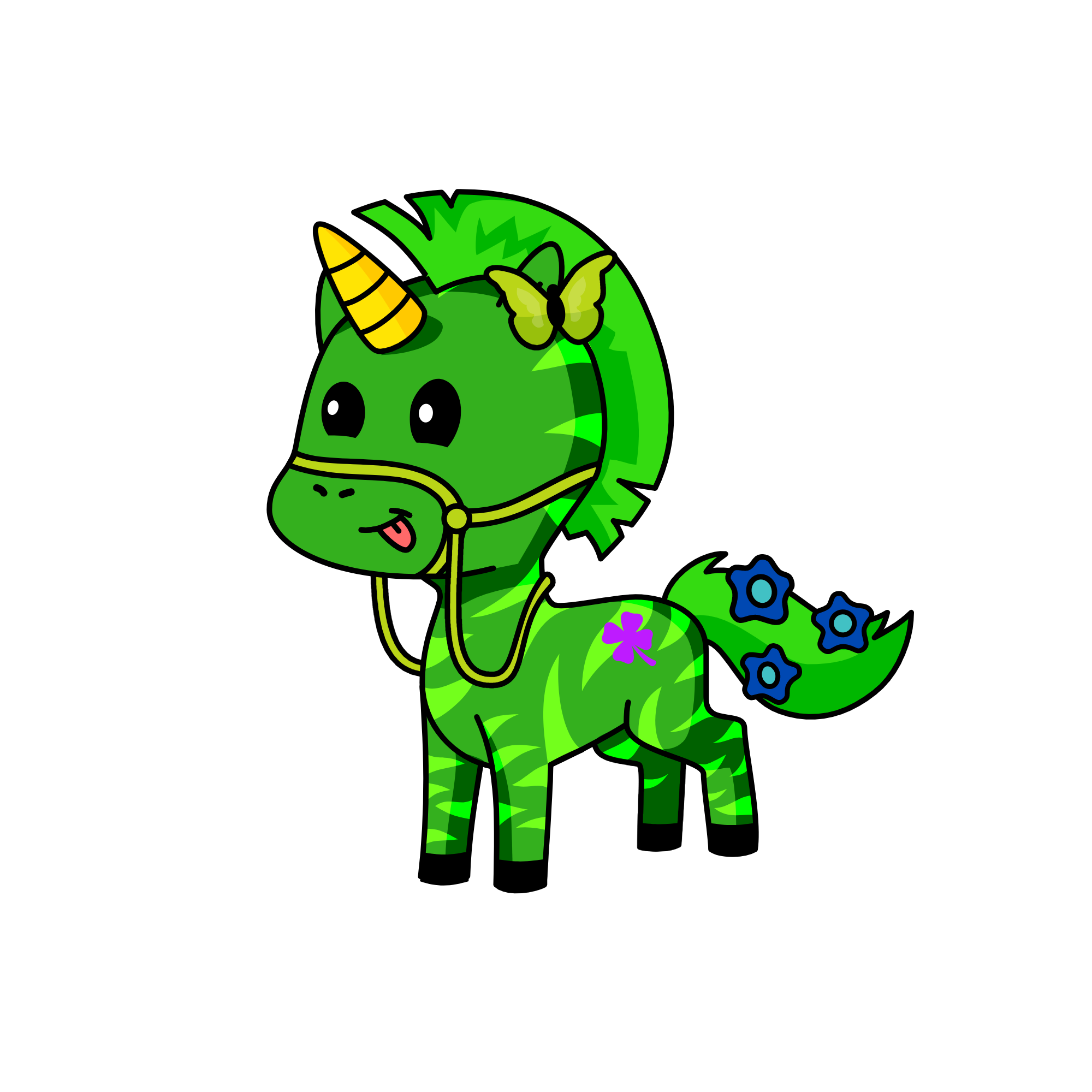Grassy, the unicorn