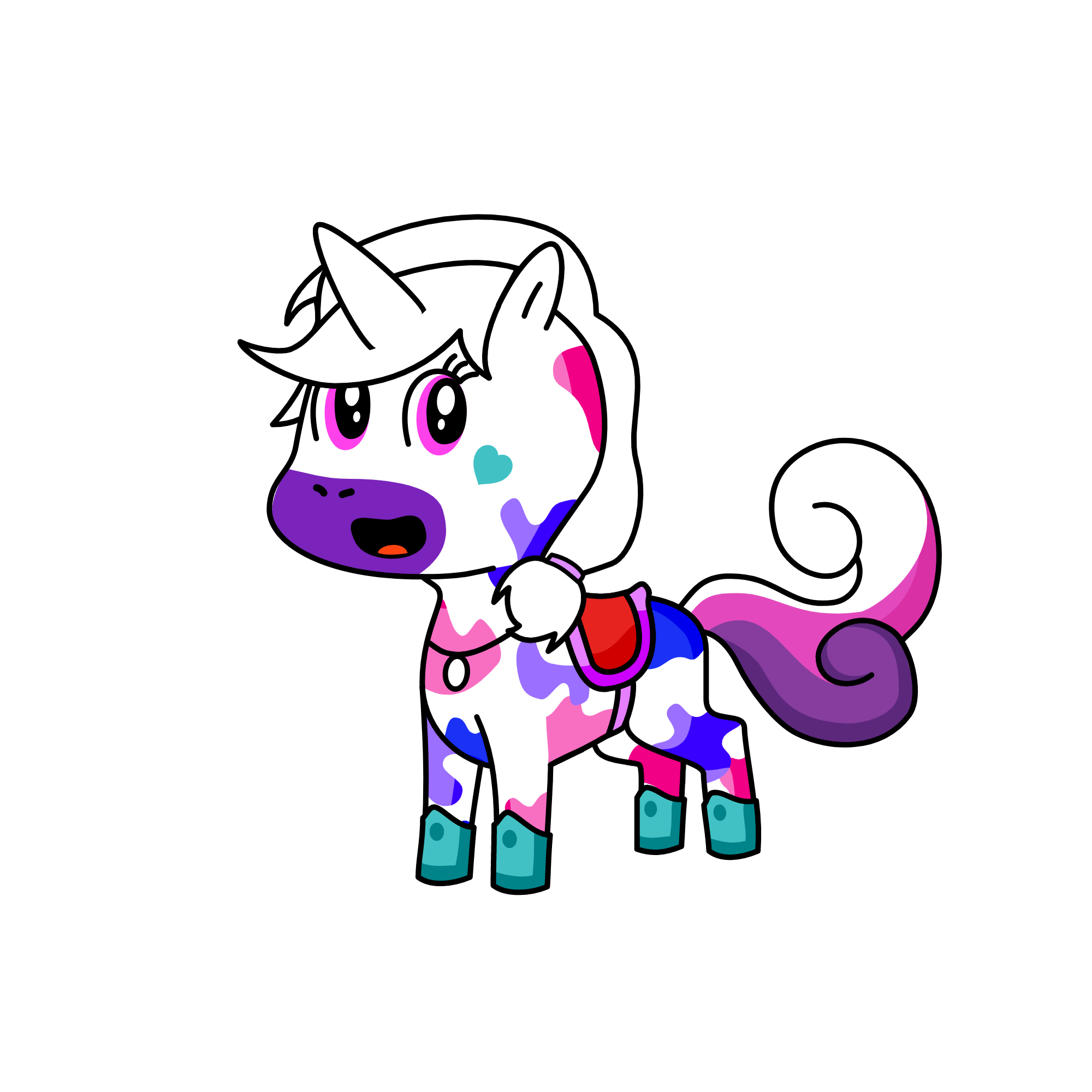 Raincolorfuls, the unicorn