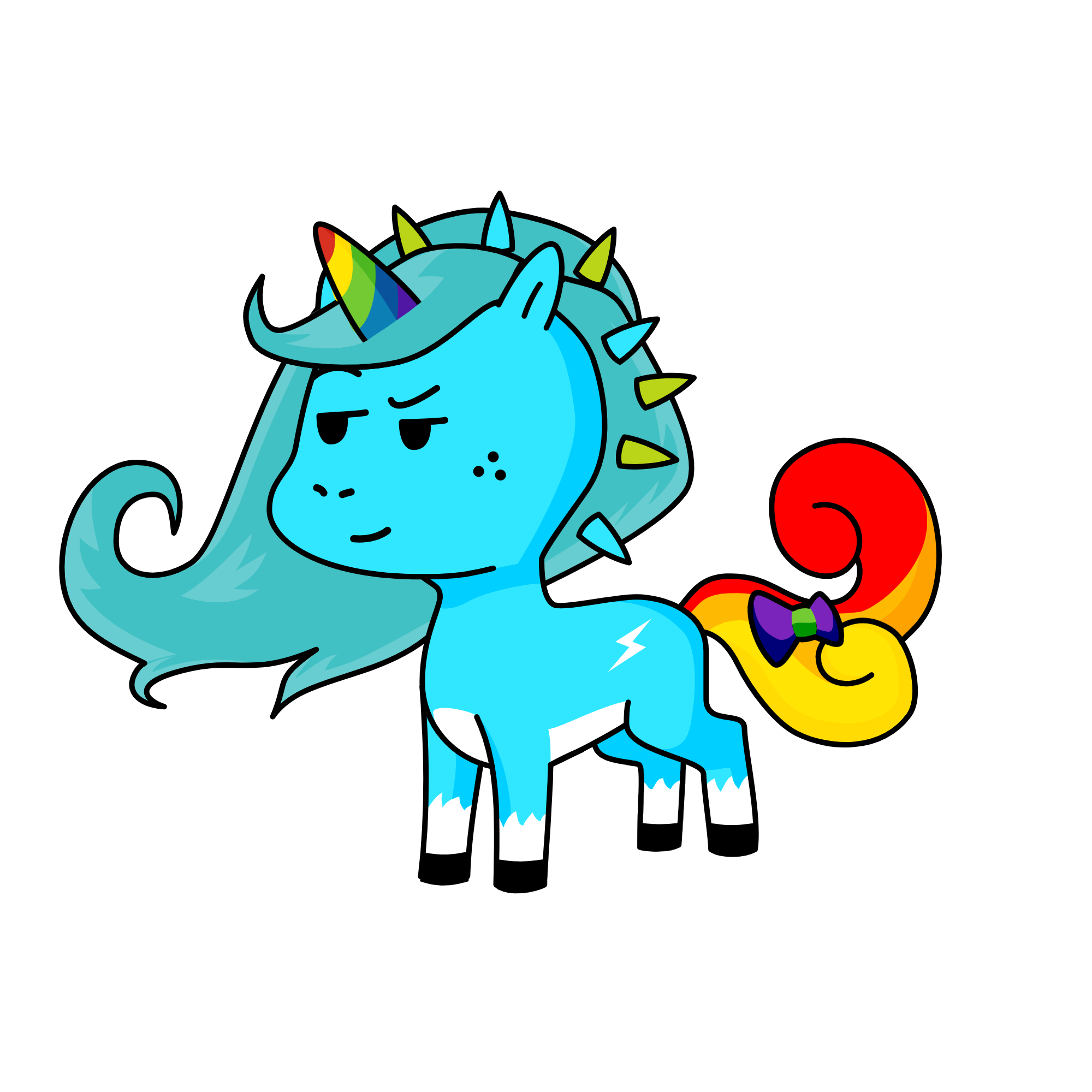 rainbow, the unicorn
