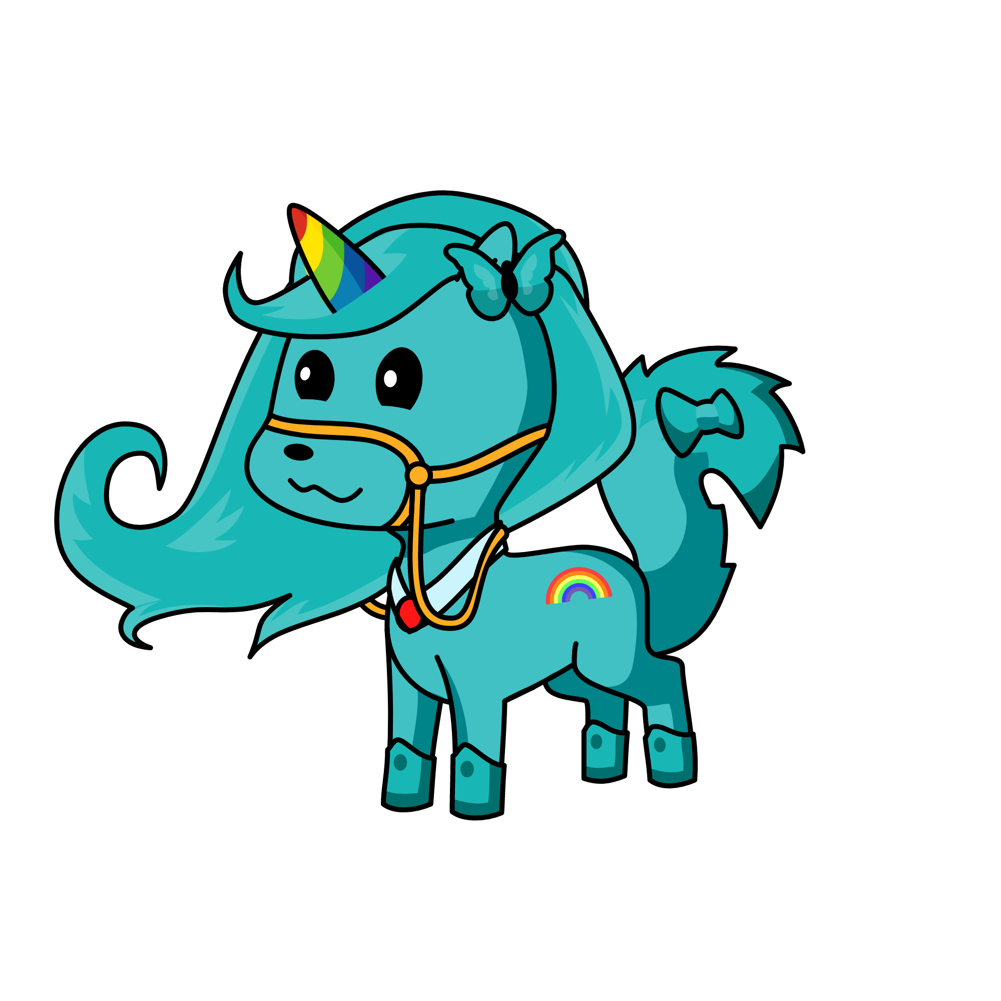 bluerainbow, the unicorn