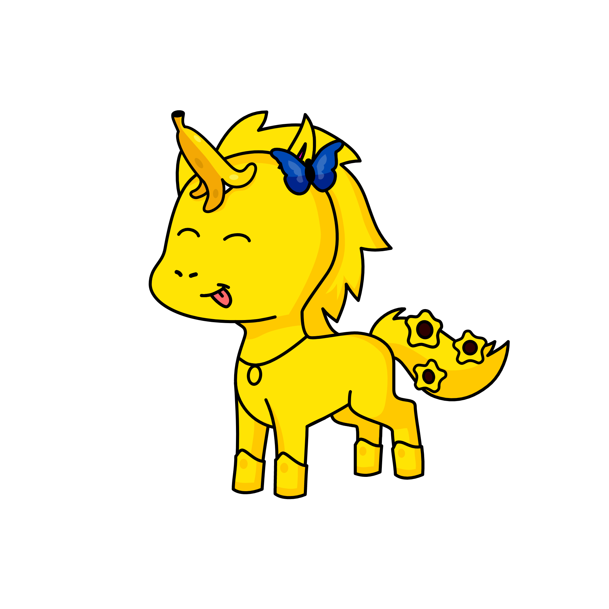 goldy, the unicorn