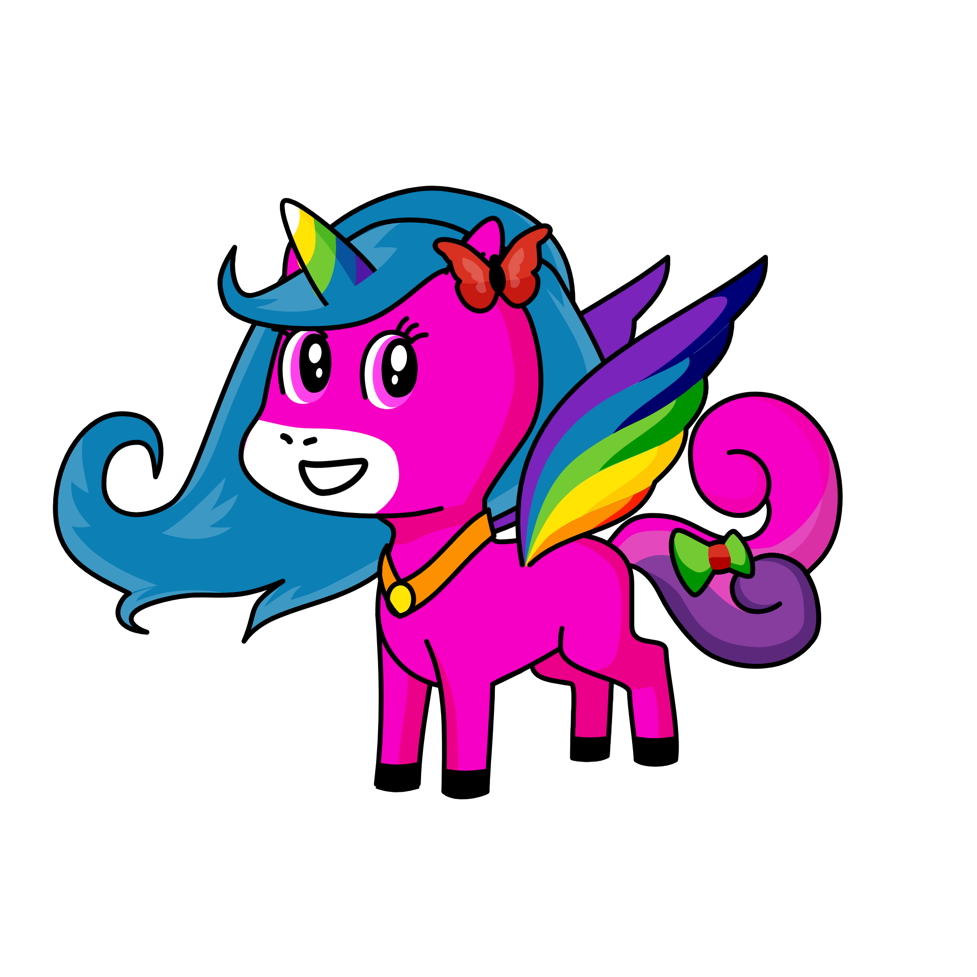betty from itsfunneh, the unicorn