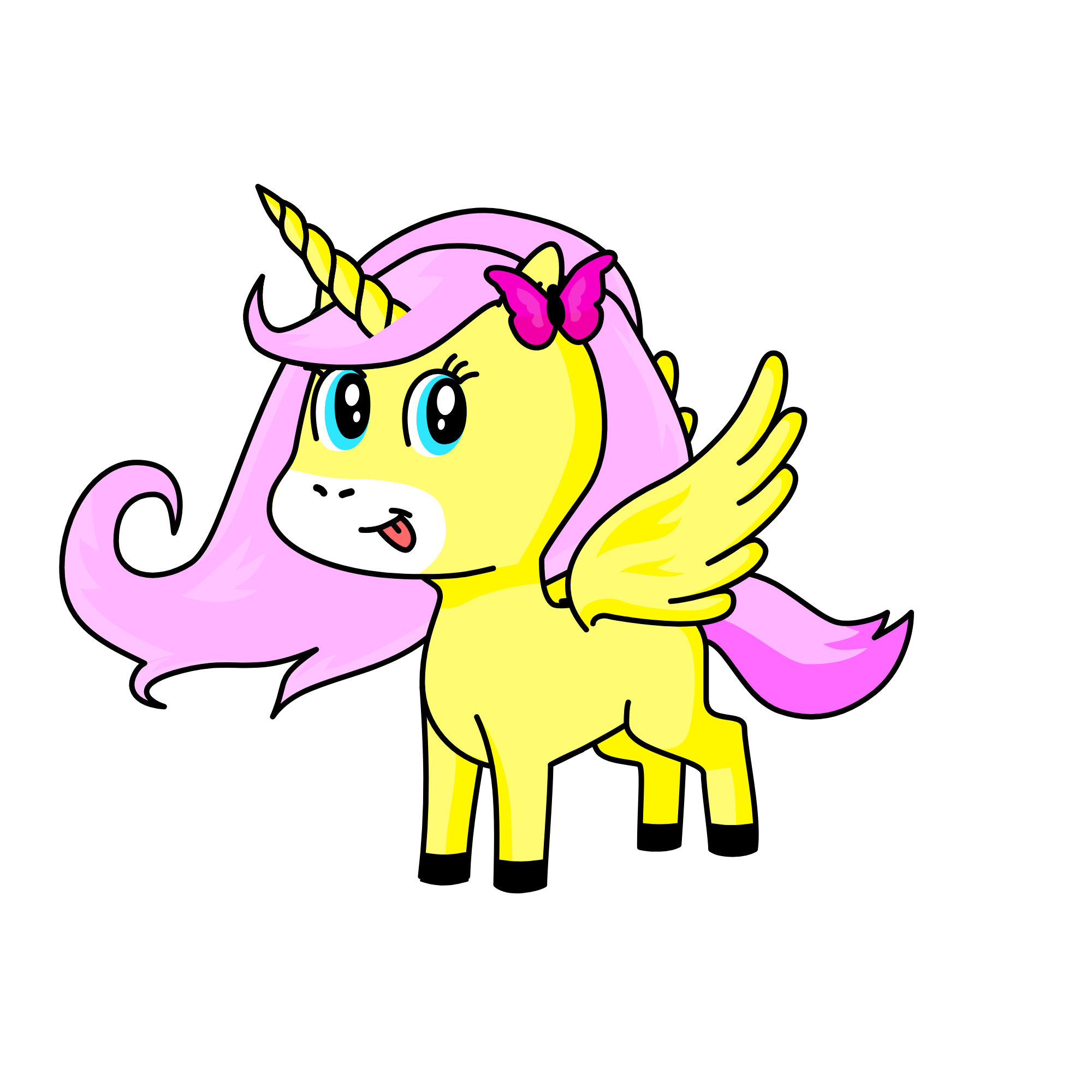 FLUTTERSHY, the unicorn