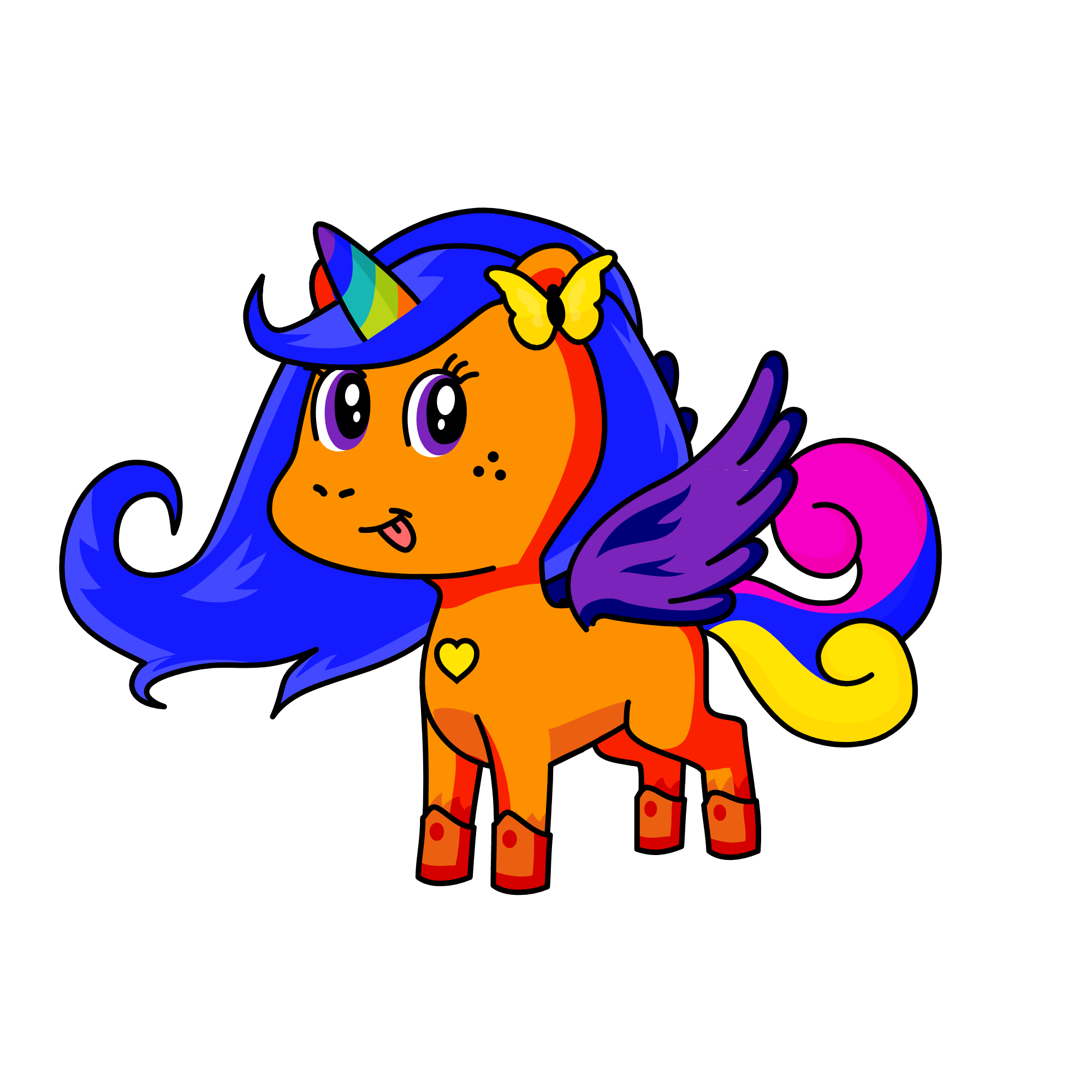 moonlight, the unicorn