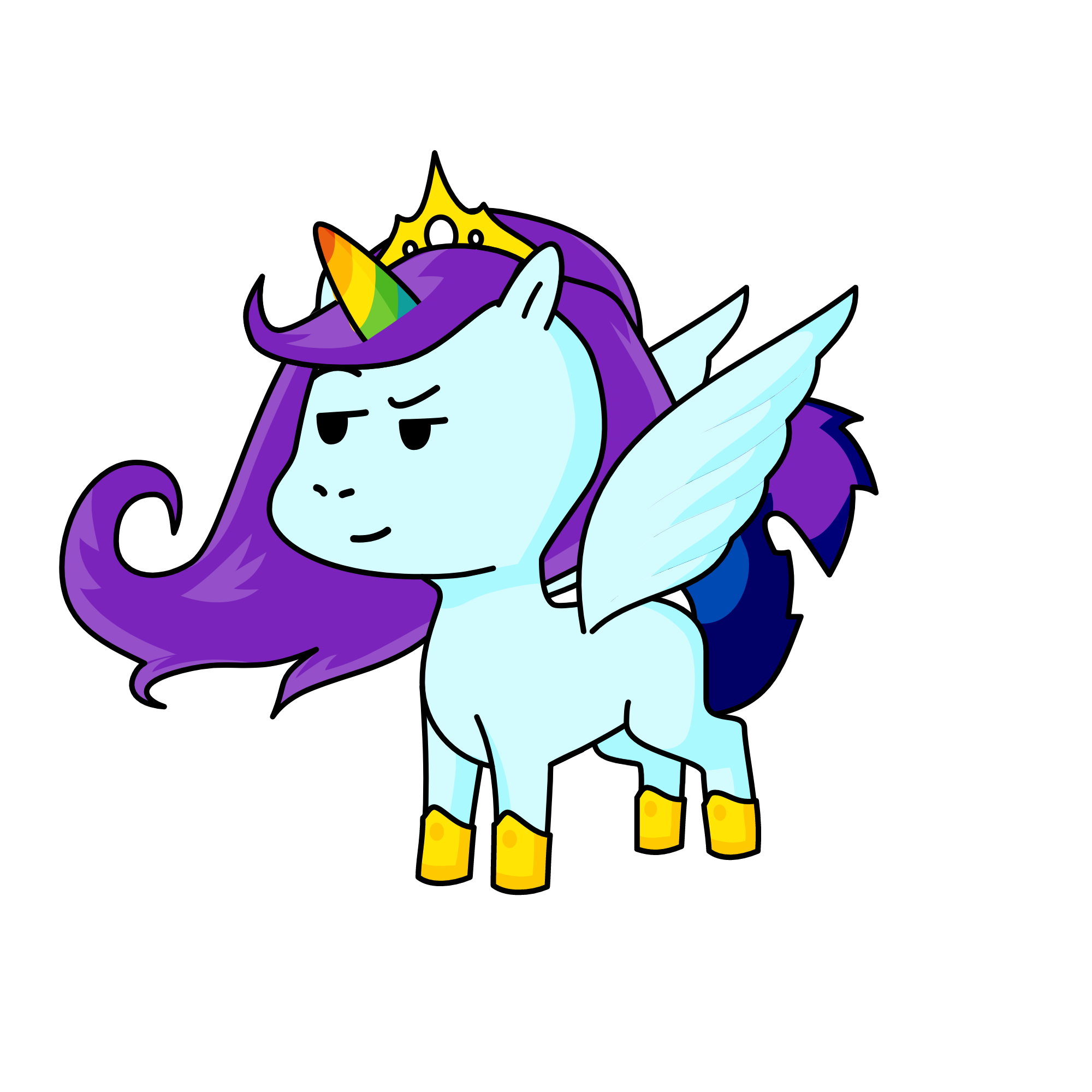 Rainbow Dash, the unicorn