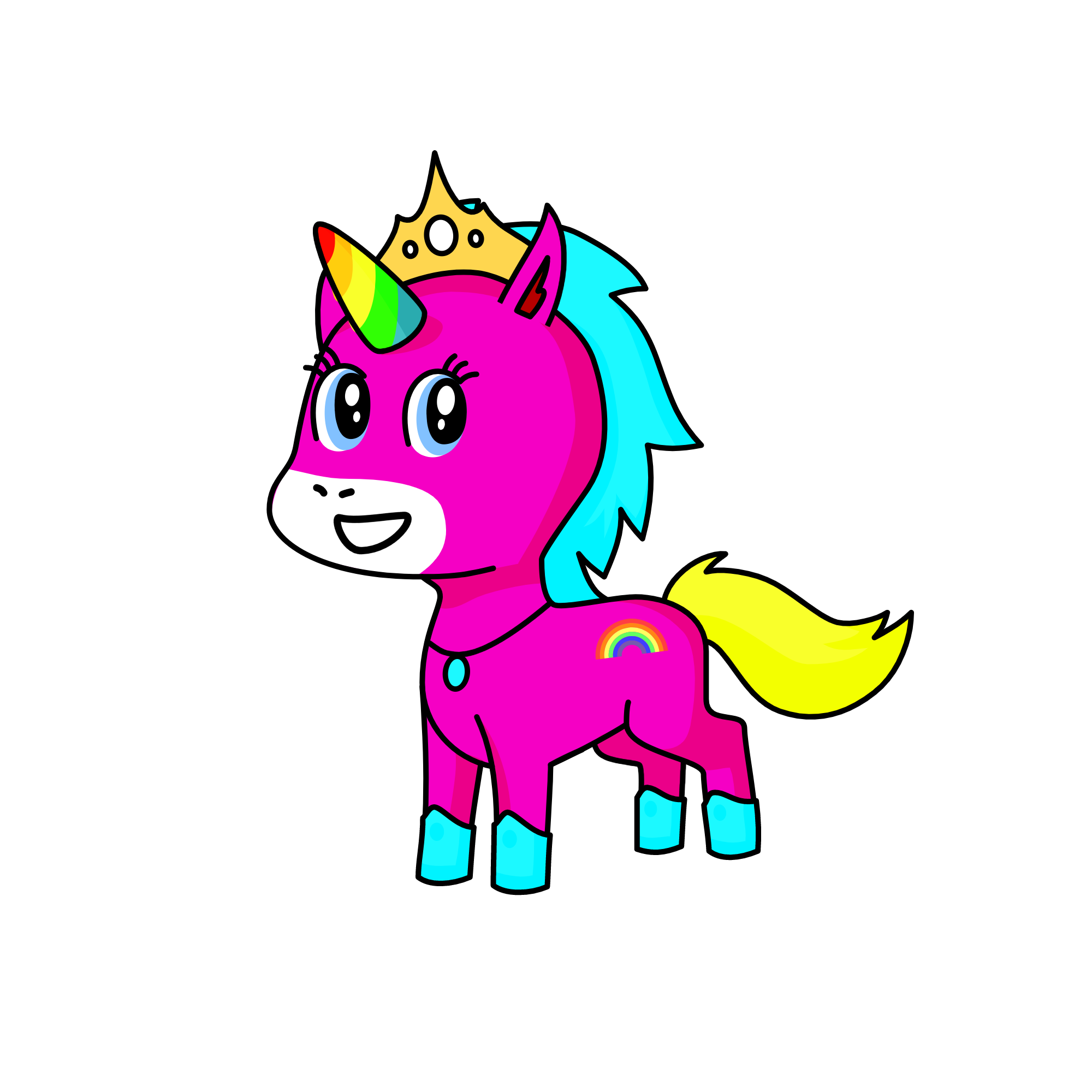 Rainbow Unicorns, the unicorn