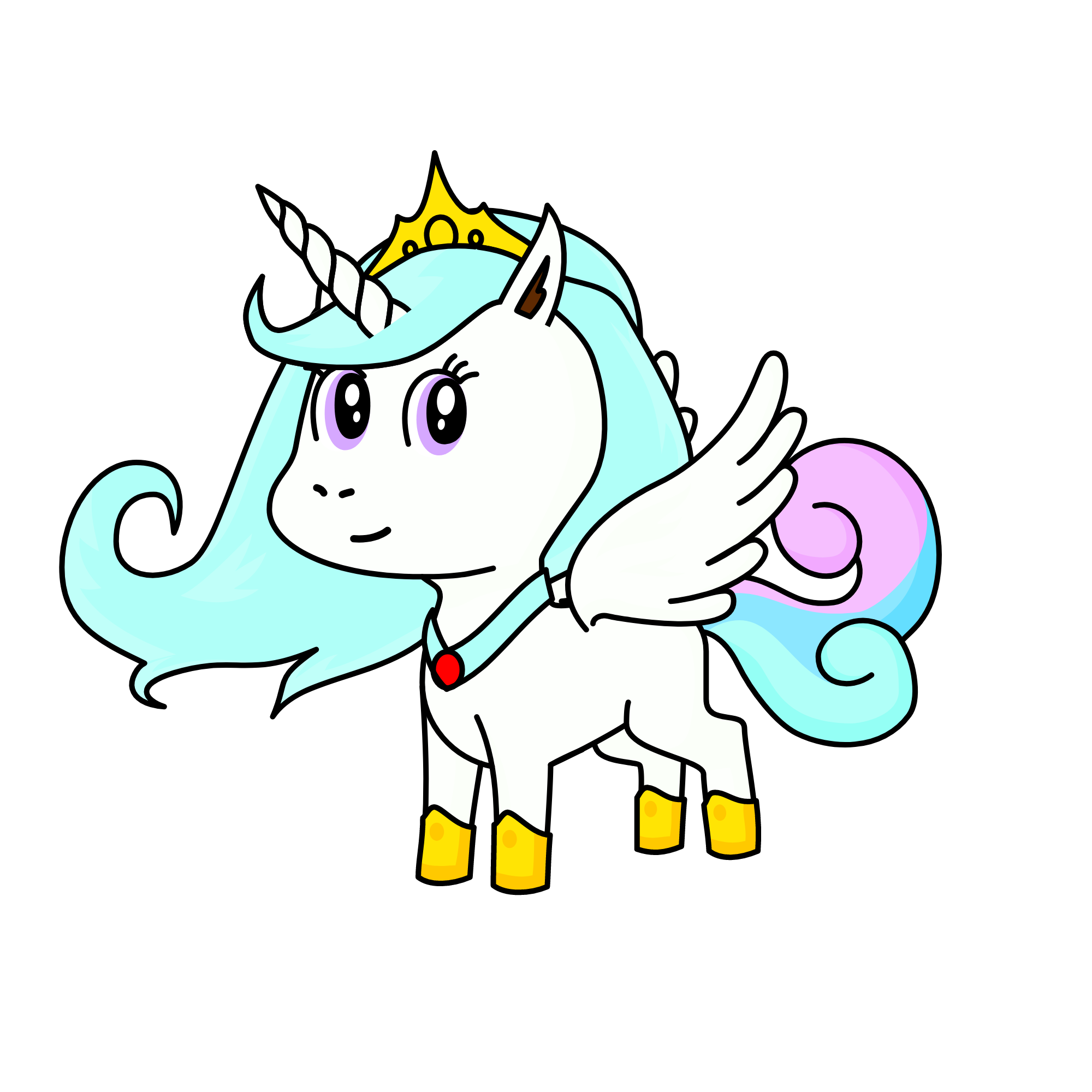 Princess Celestia, the unicorn