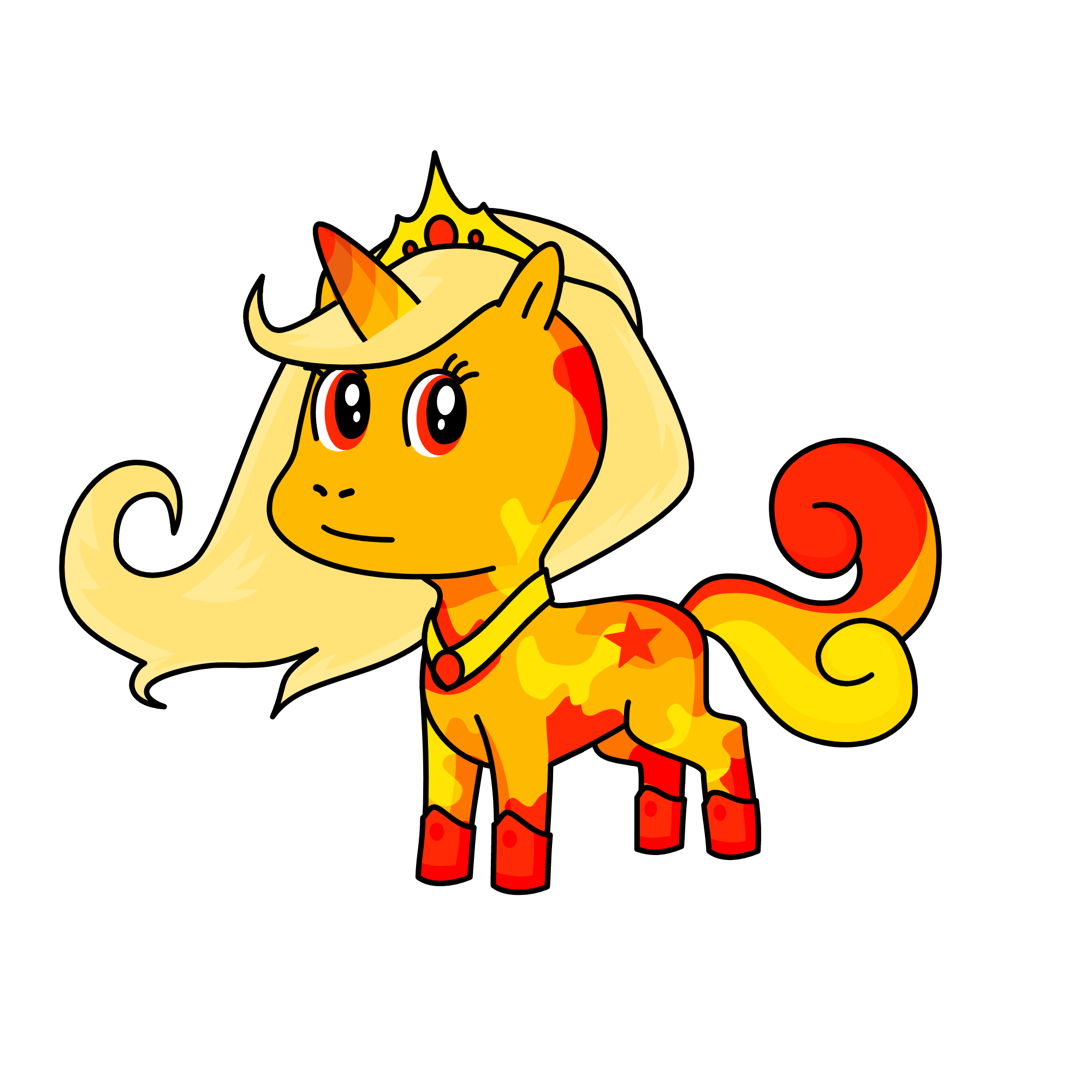queen of fire, the unicorn