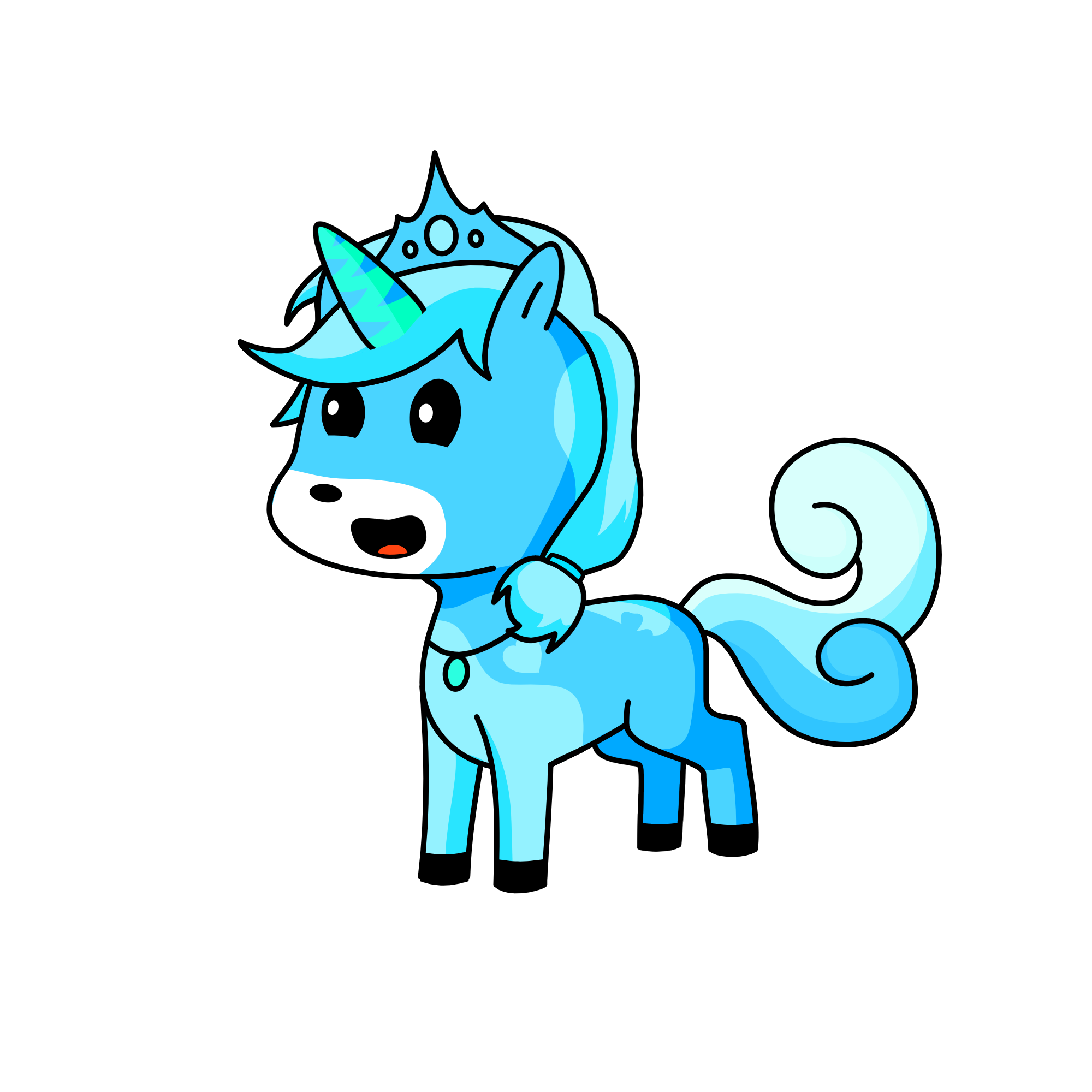 ice queen, the unicorn
