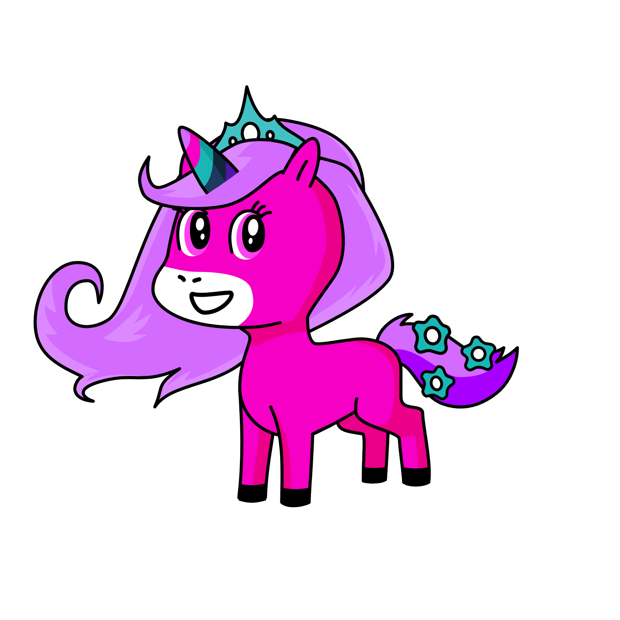 Pinky, the unicorn