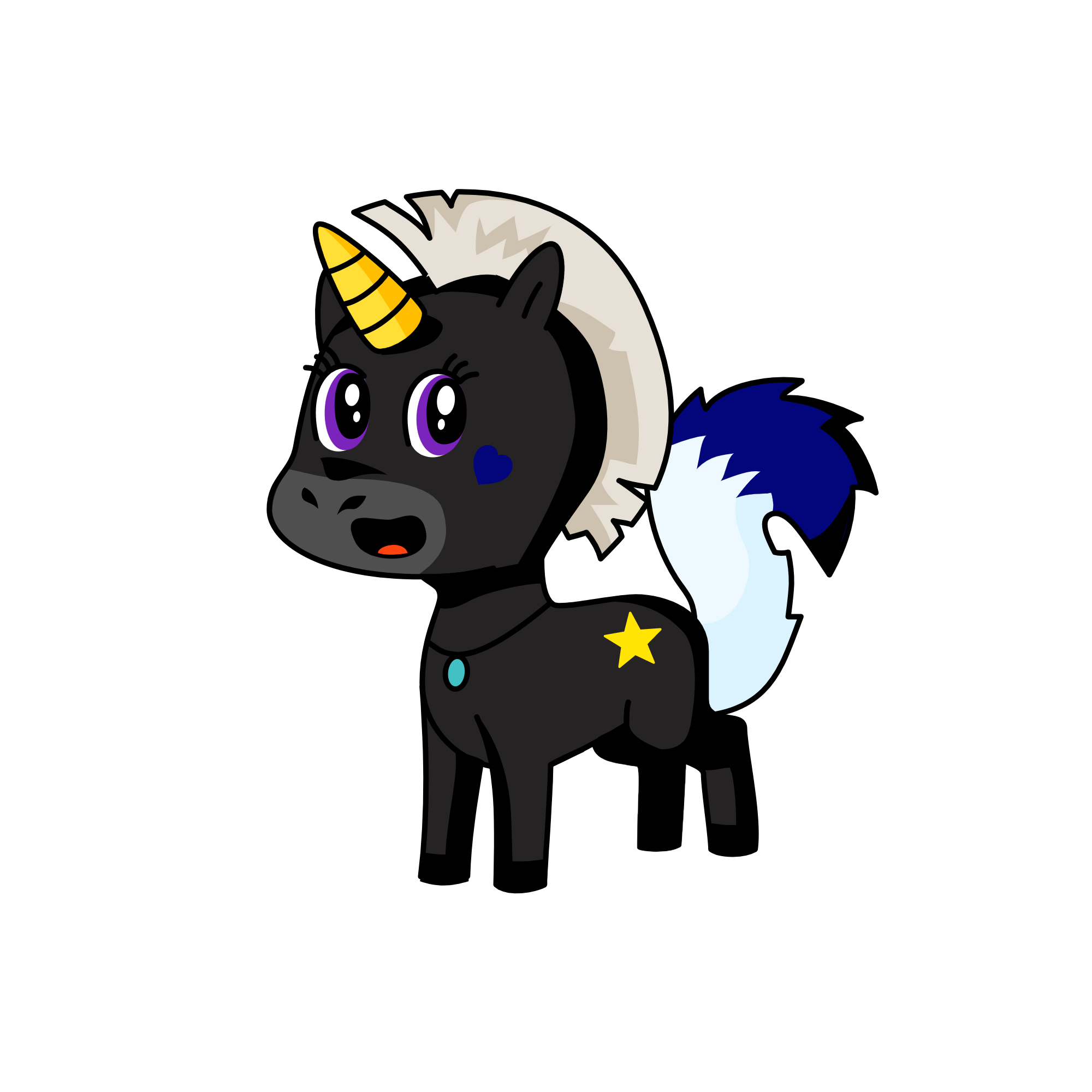 little night star, the unicorn