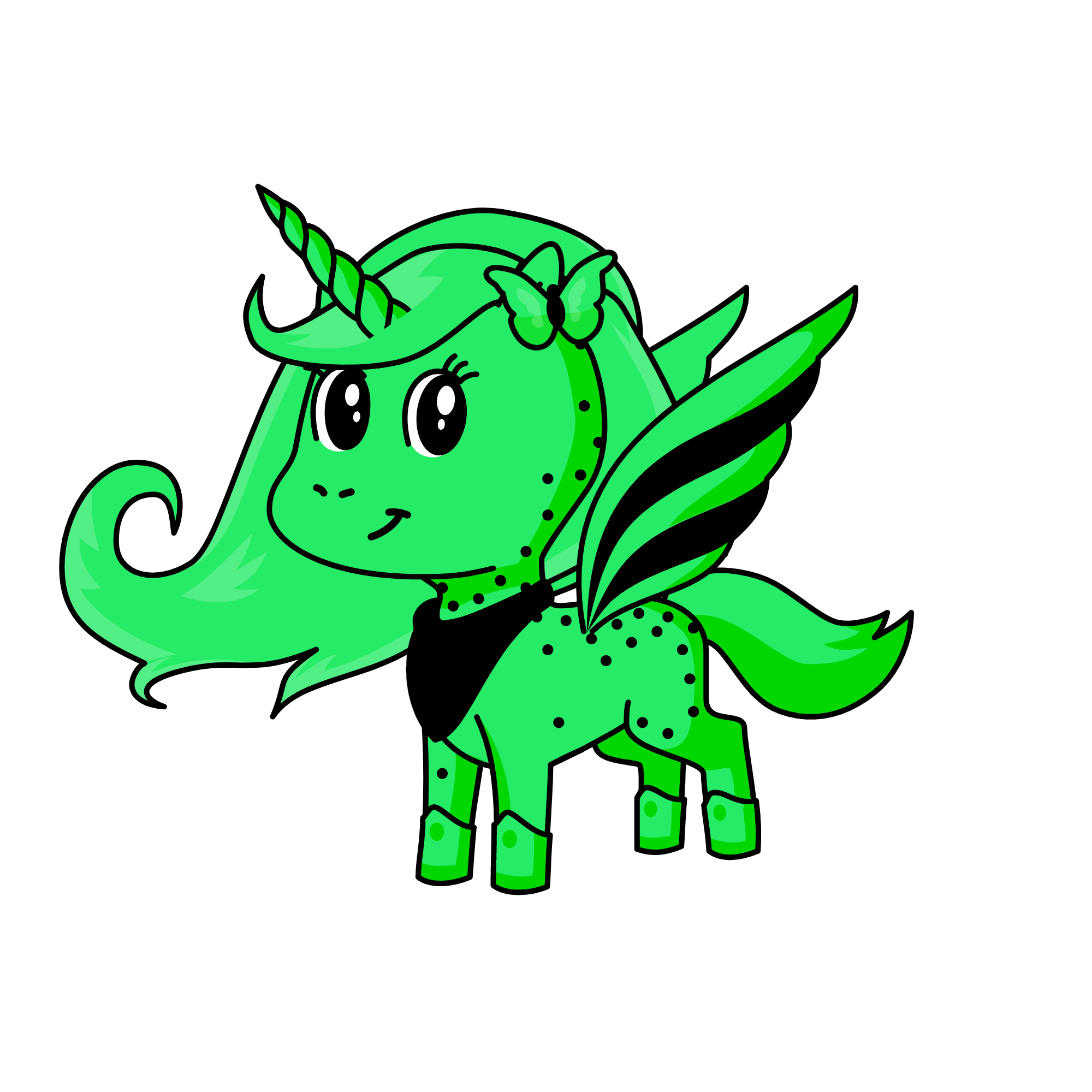 mint chocolate chip ice cream, the unicorn