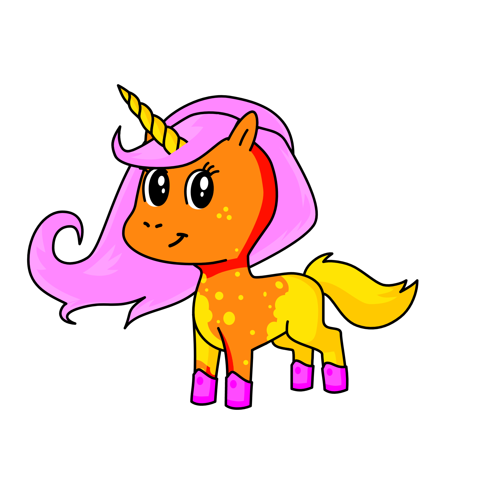 neon, the unicorn