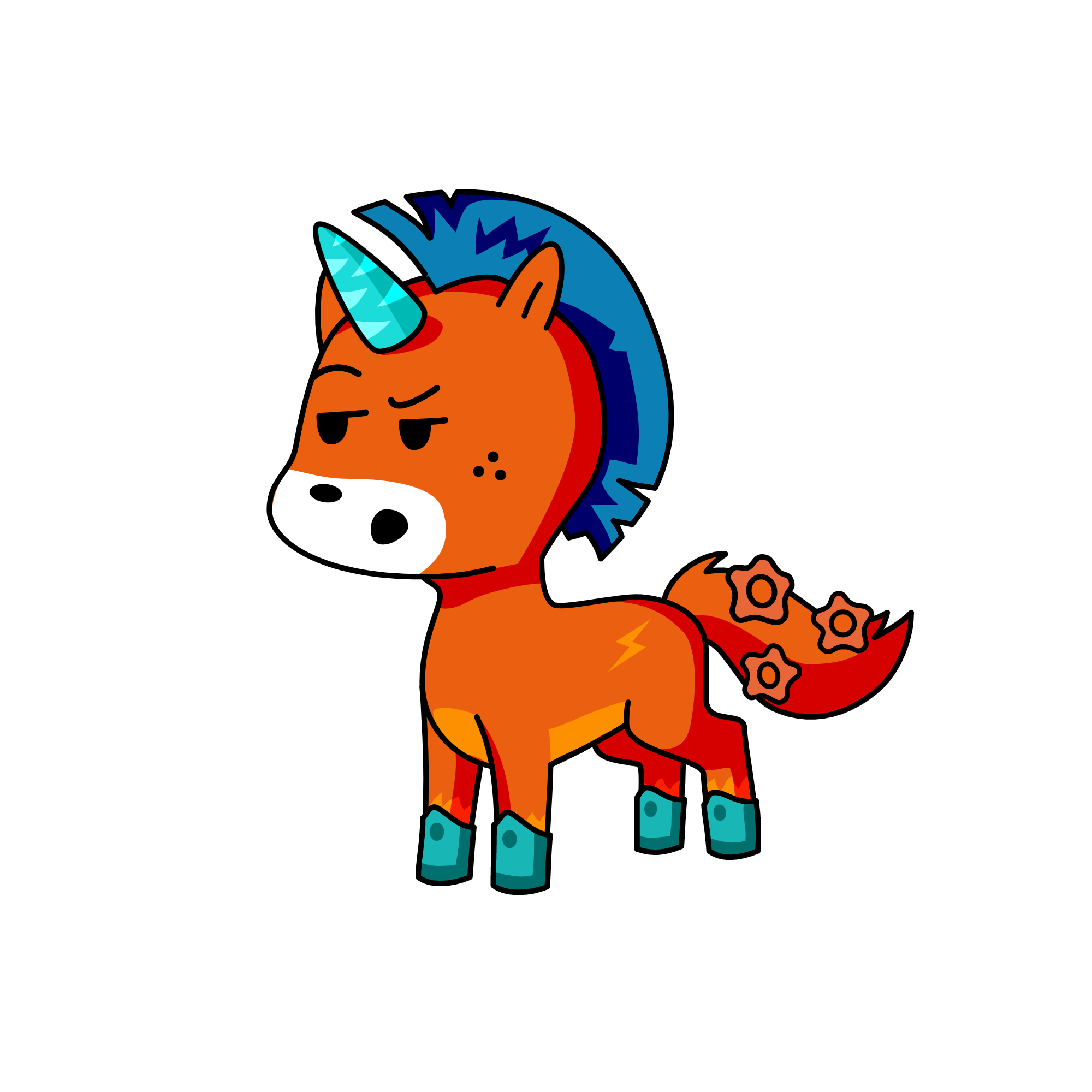 cool, the unicorn