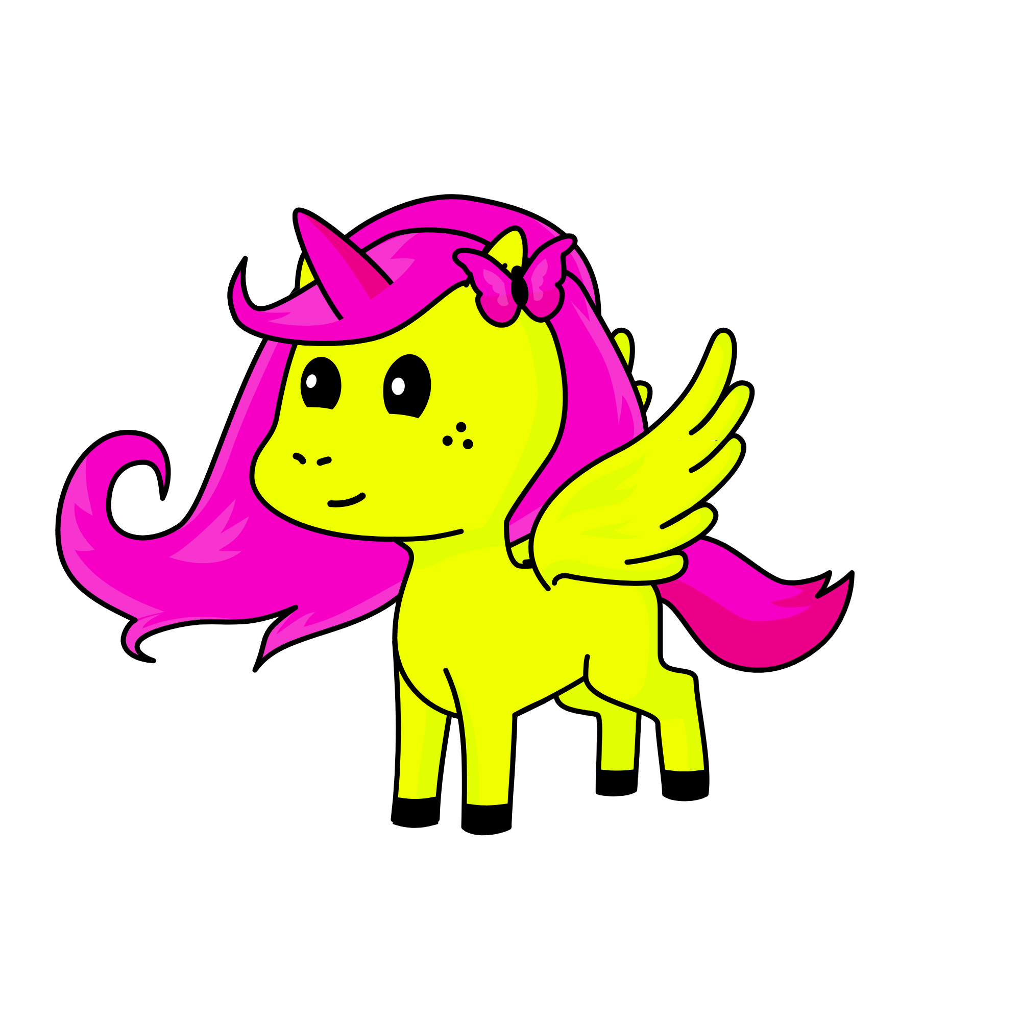 Fluttershy, the unicorn