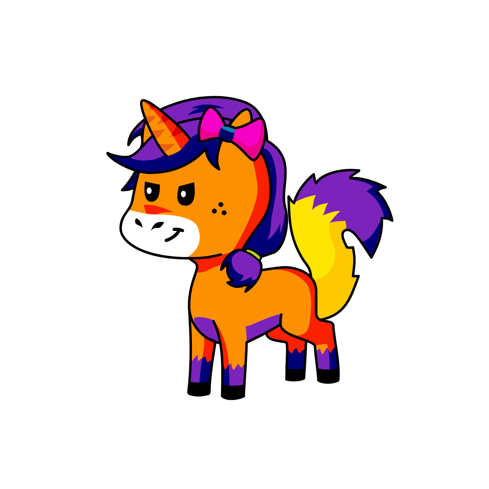 Mangle, the unicorn