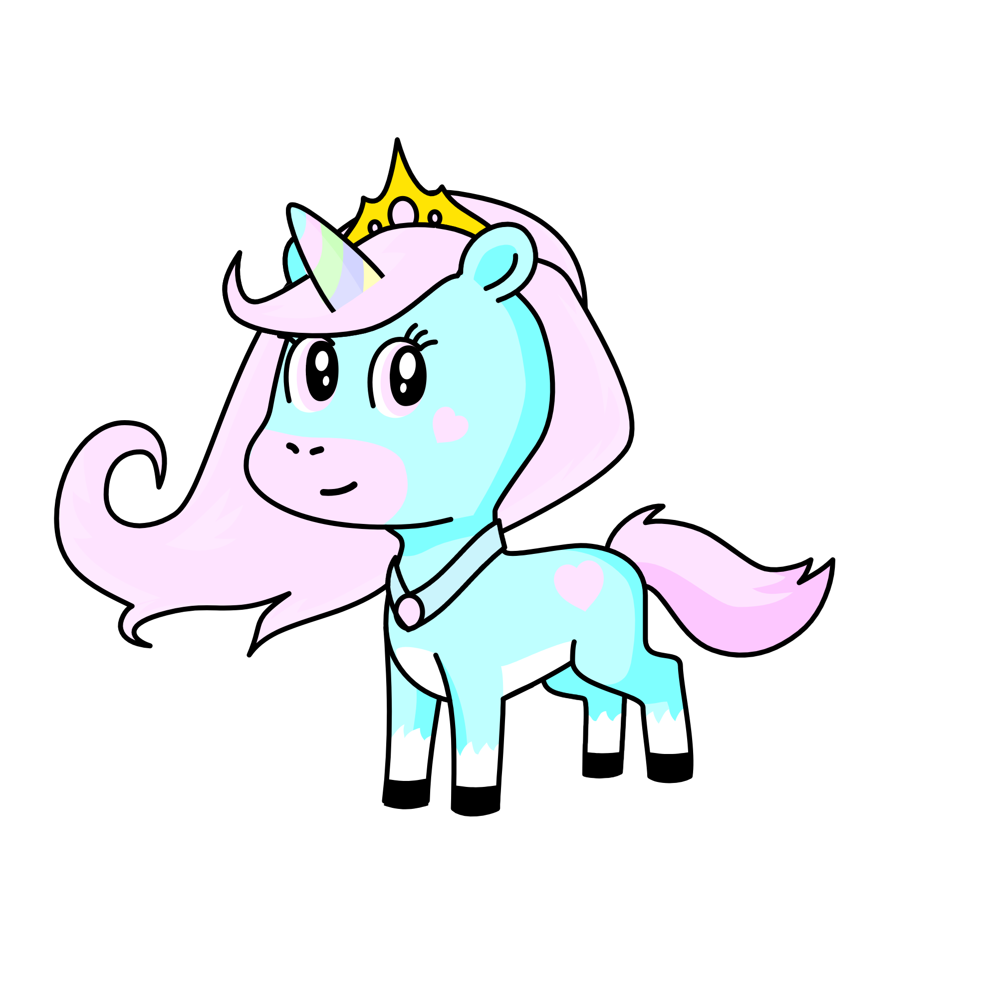 Princess cotton candy, the unicorn