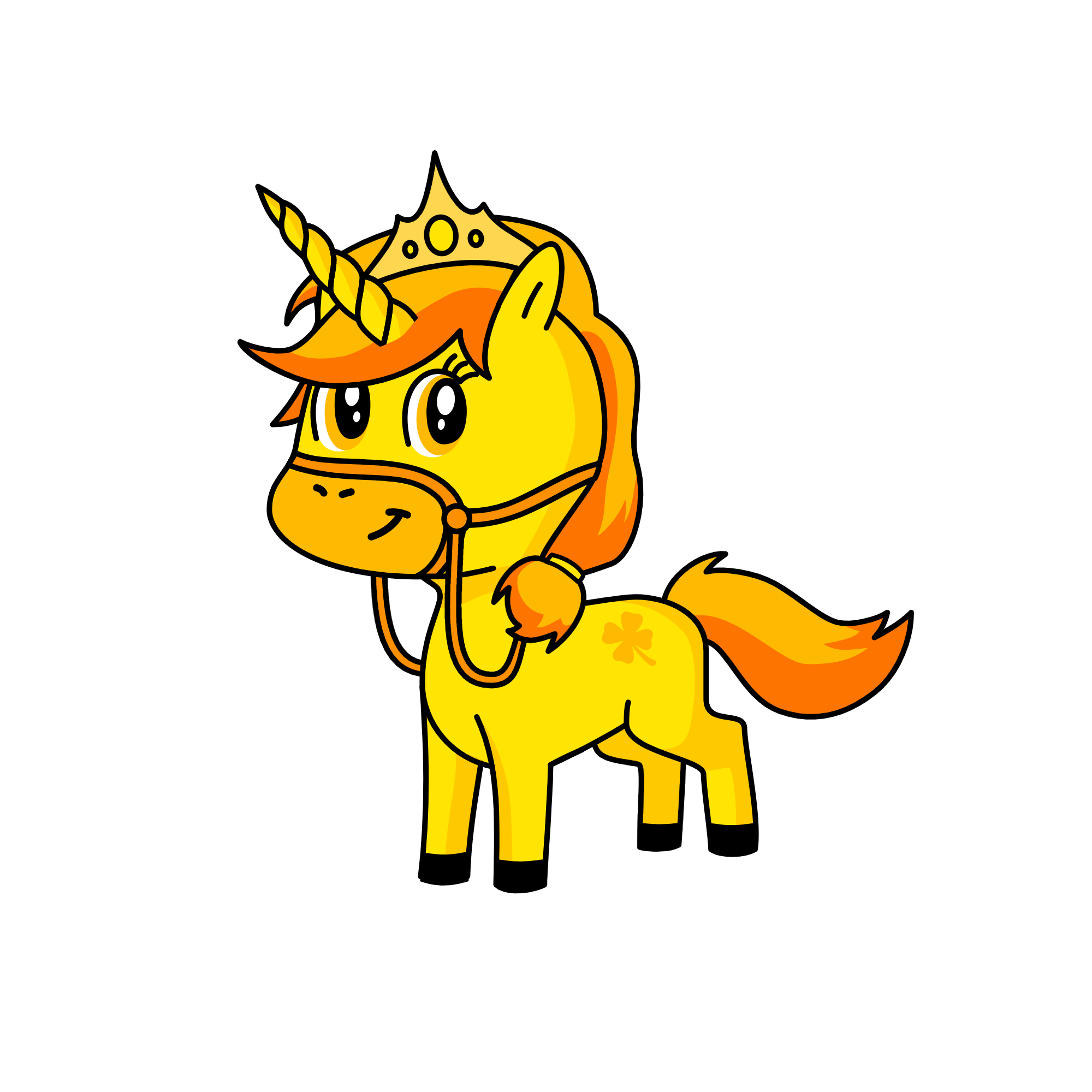 Orange Dream, the unicorn