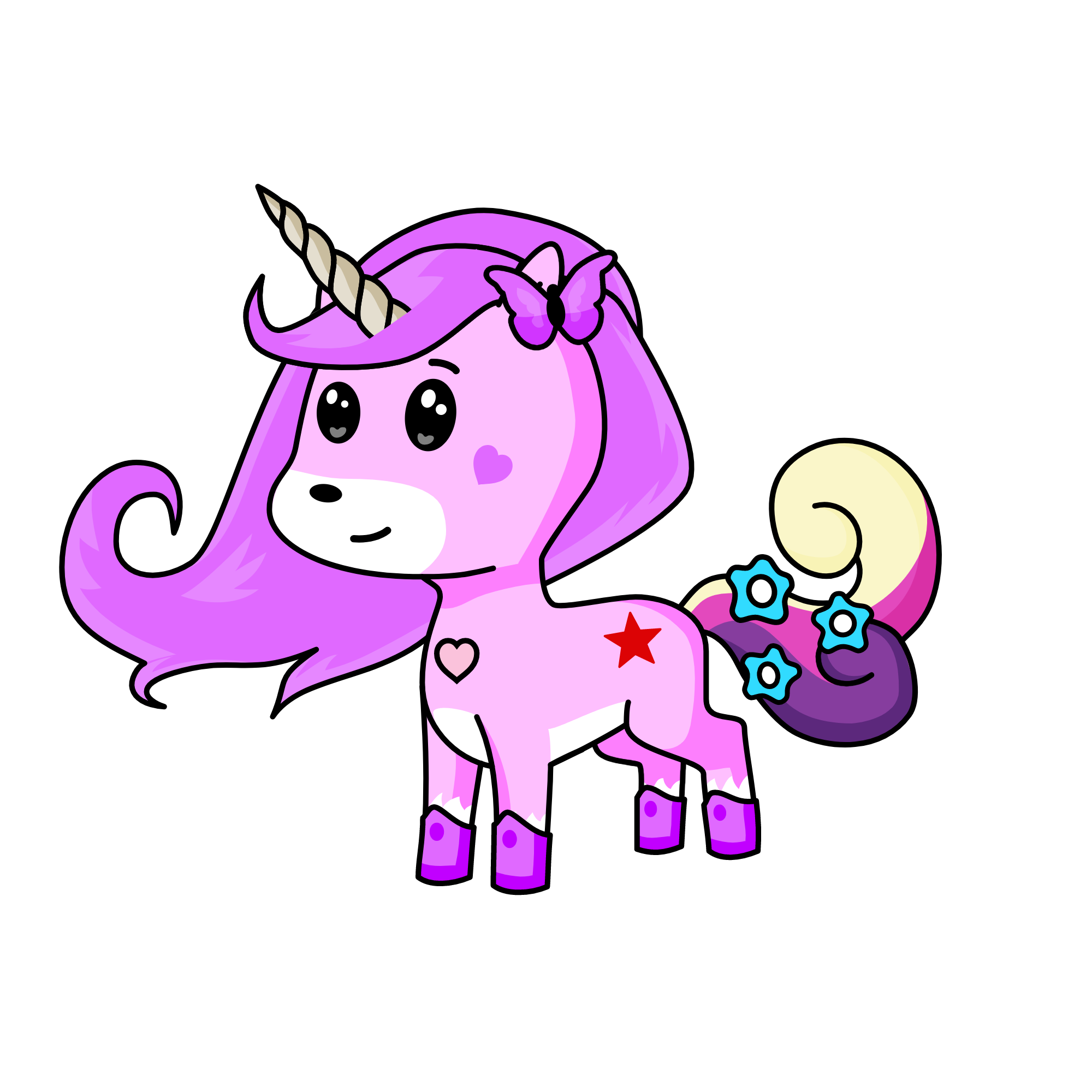 glitter love, the unicorn