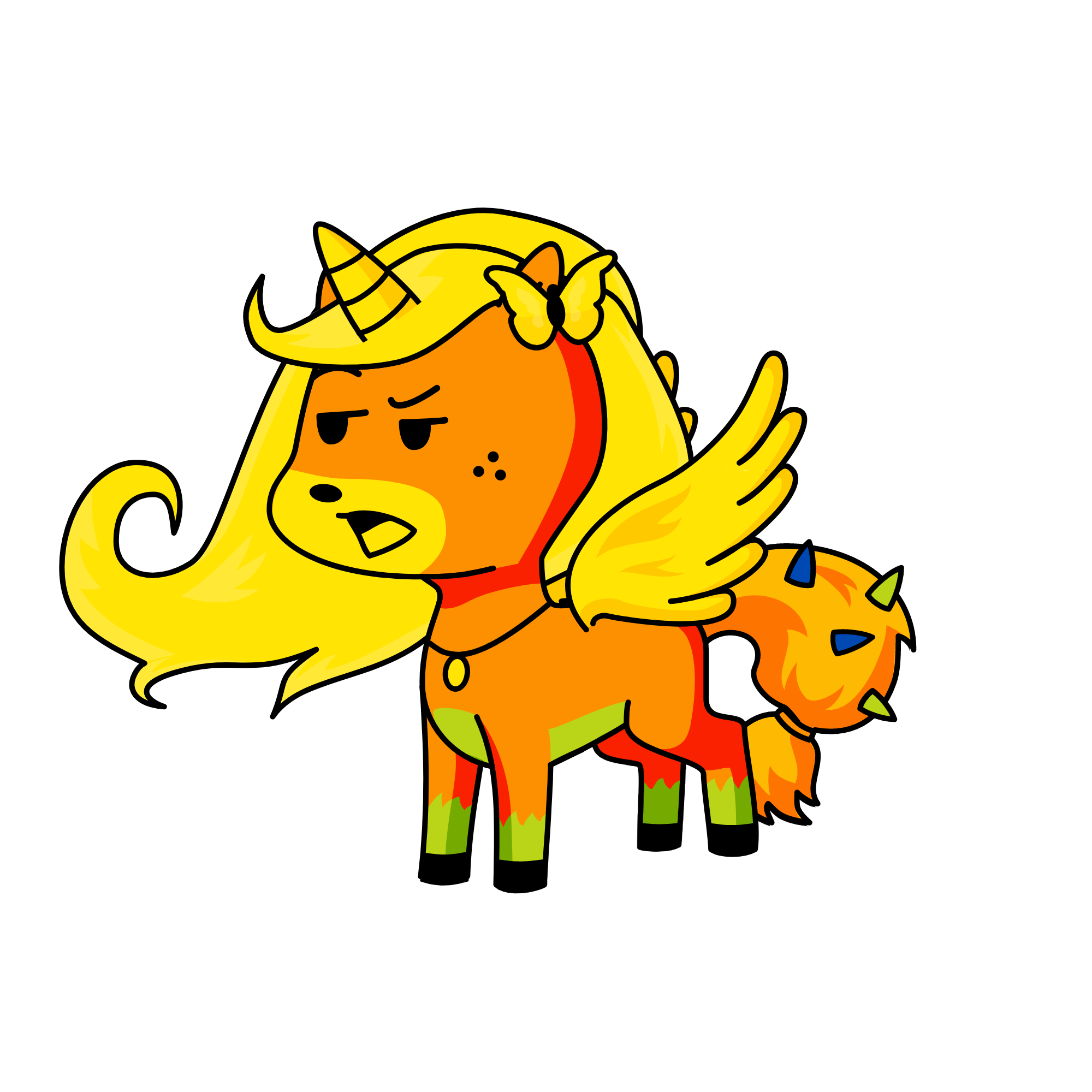 goldnglare, the unicorn