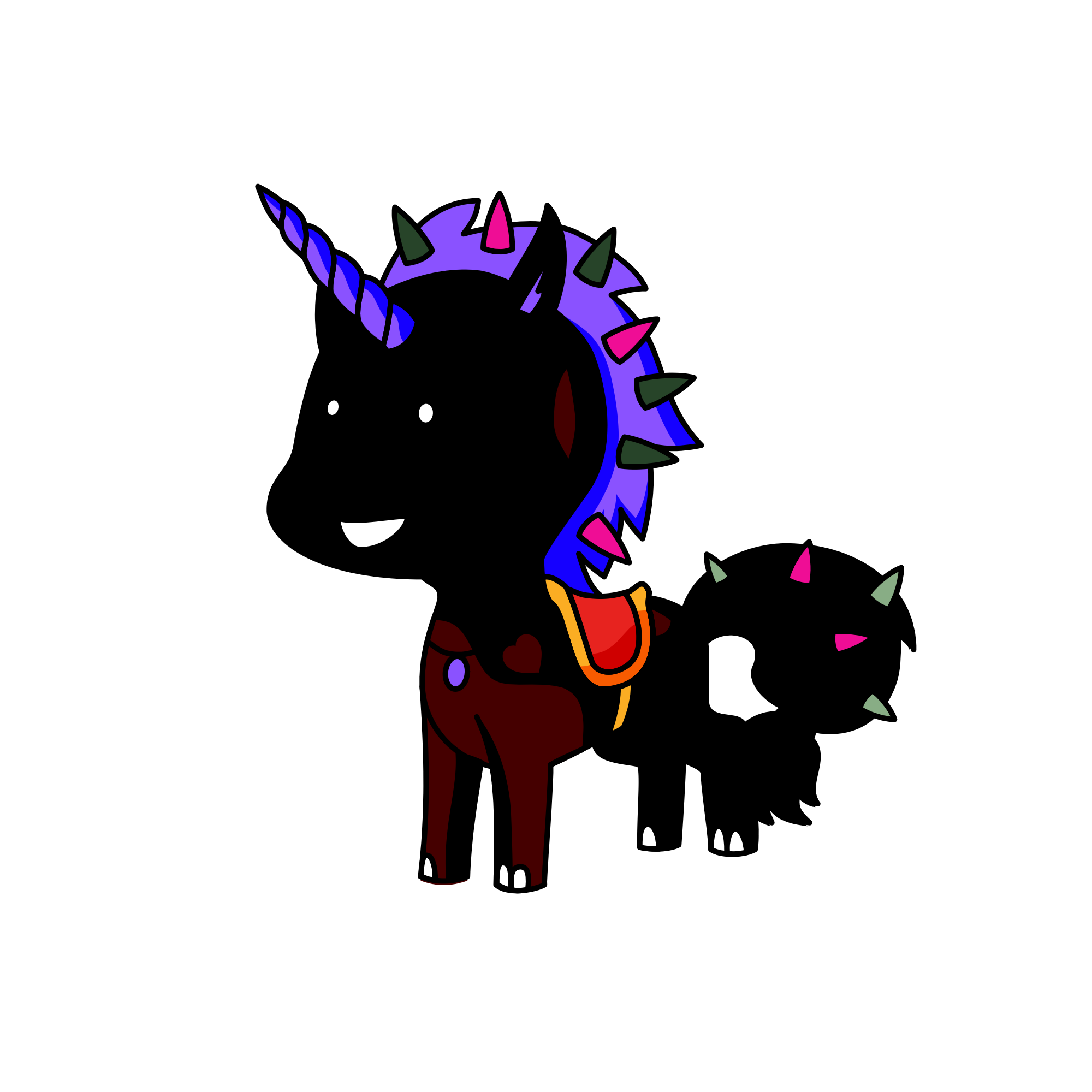 spooky scary sceletons, the unicorn