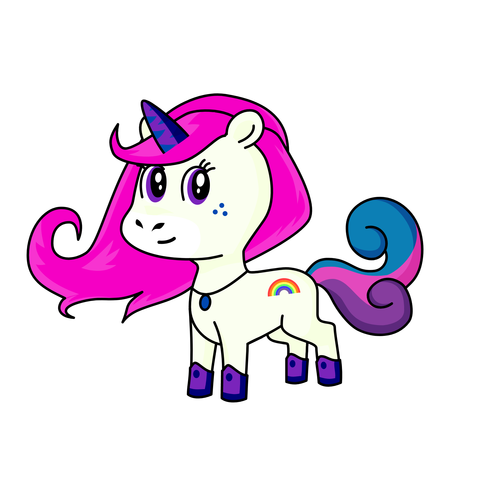 pinkwhite, the unicorn