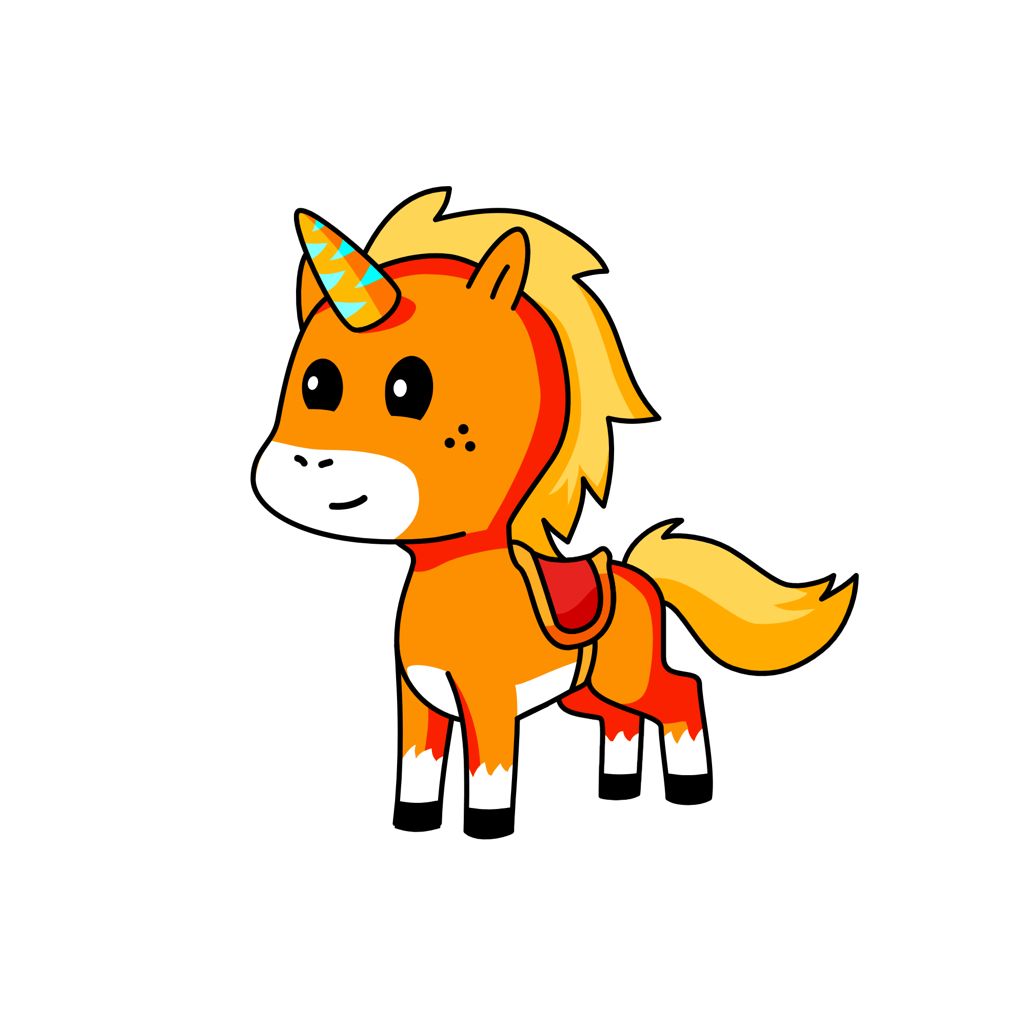 pony, the unicorn