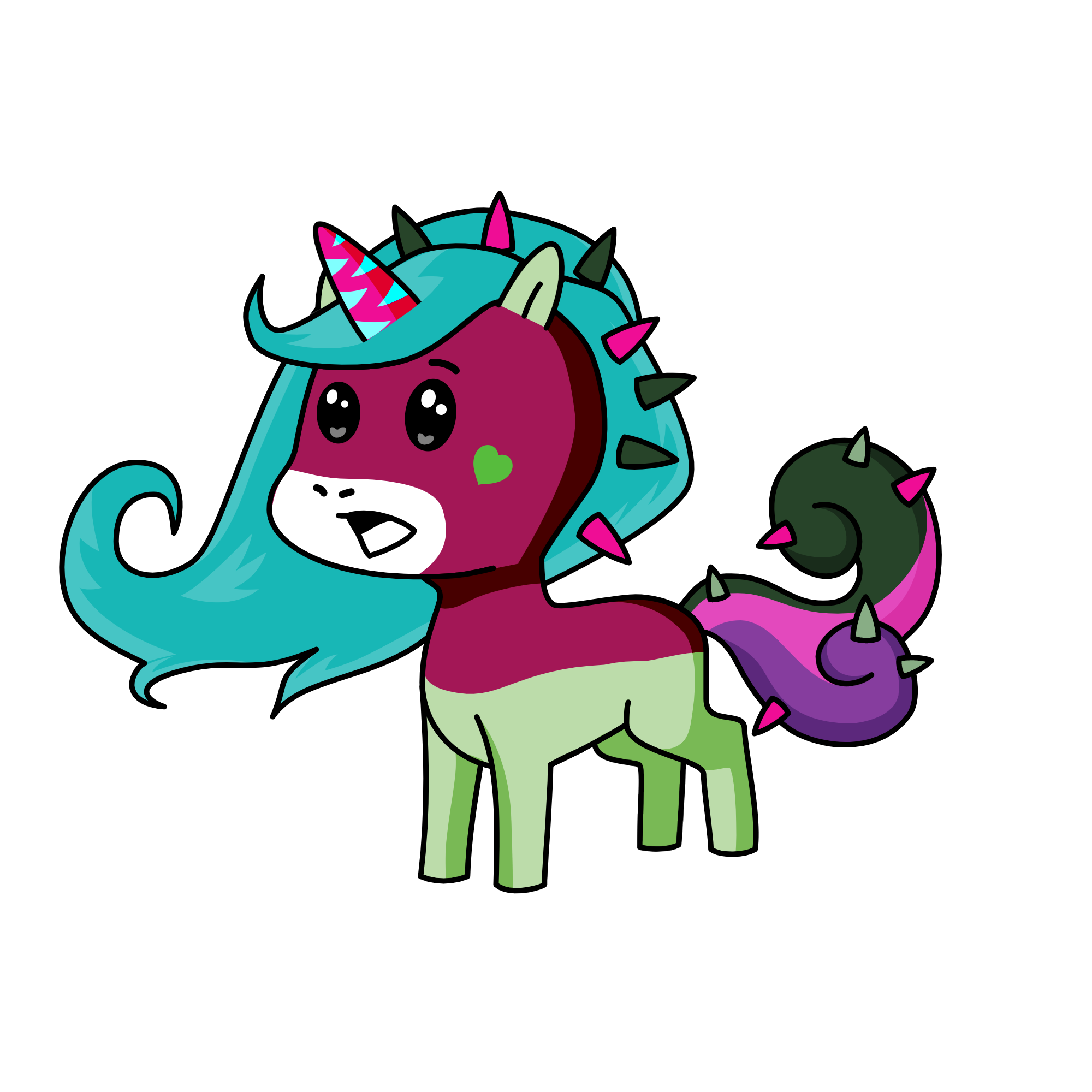 queuin, the unicorn