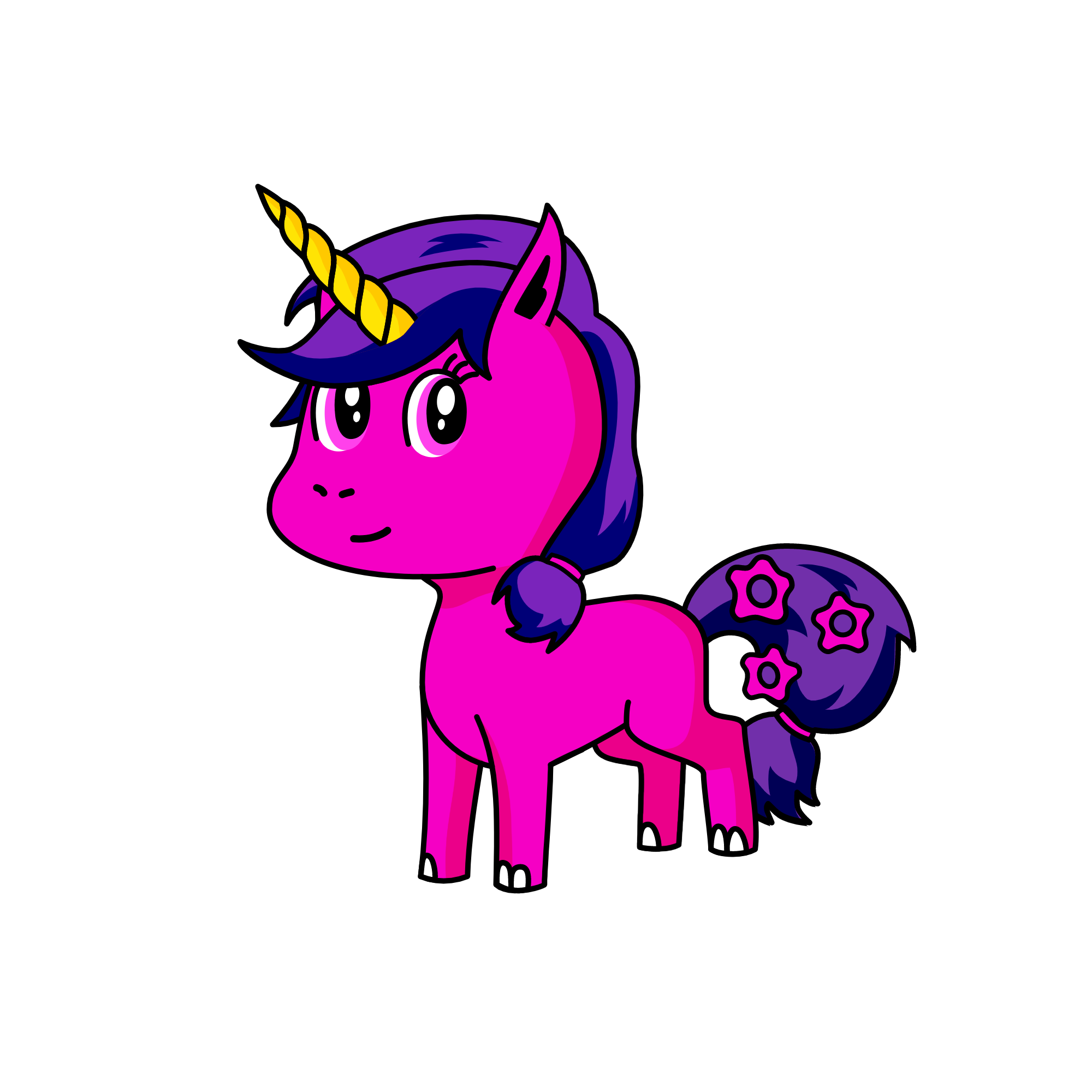 pinky(a brat), the unicorn