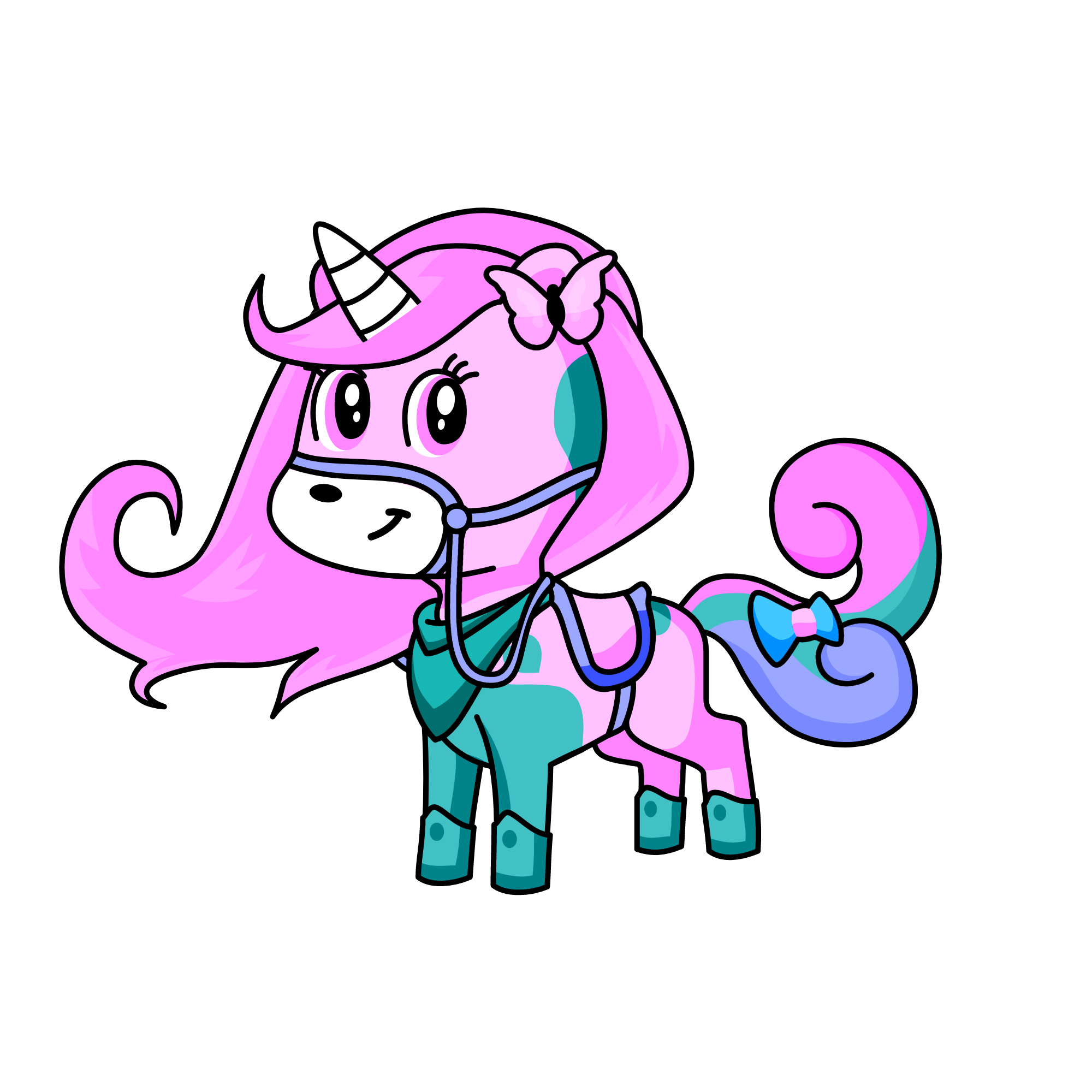 akkuthedounutqueen cute cake friend, the unicorn