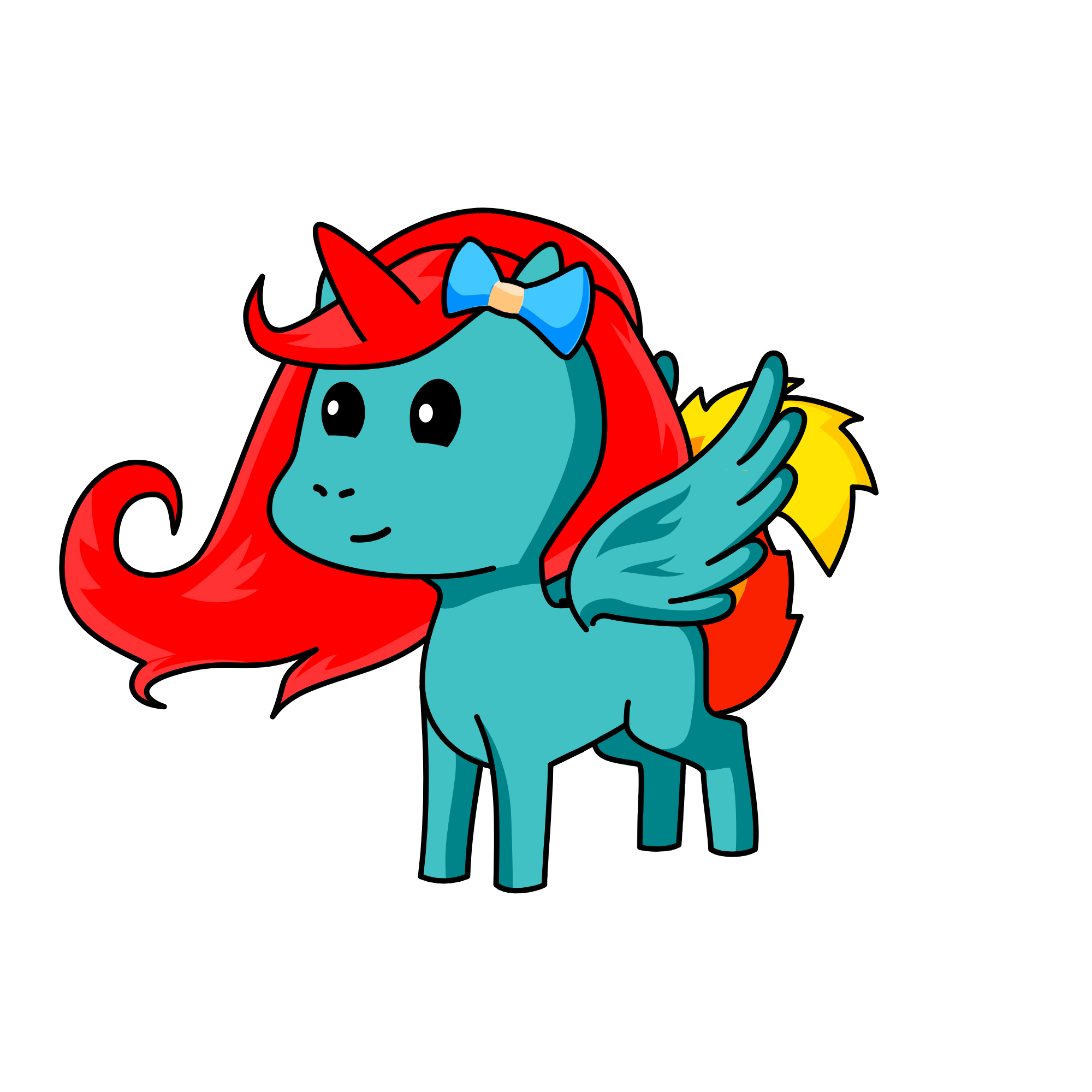 Almost Rainbow Dash, the unicorn