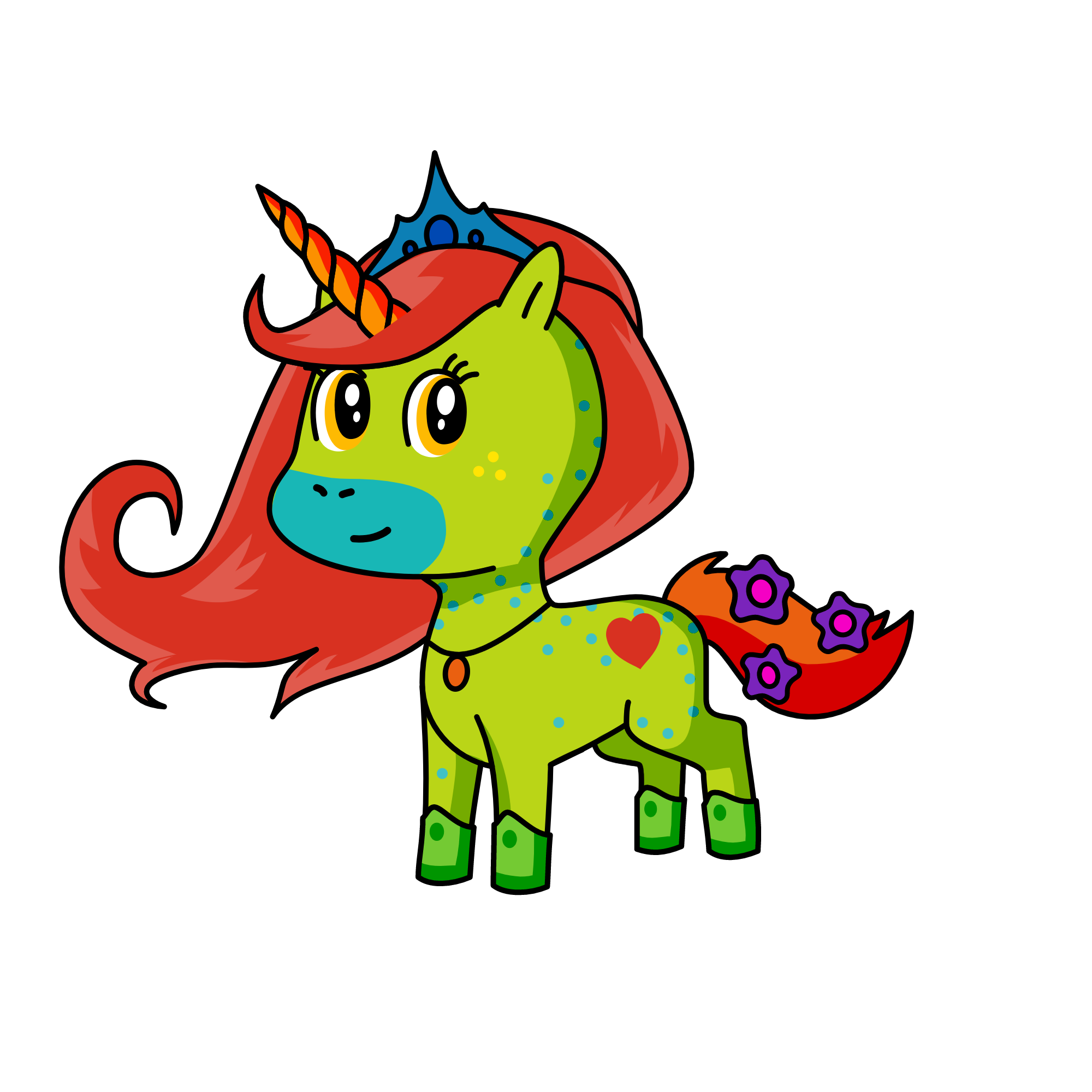 rainbow, the unicorn