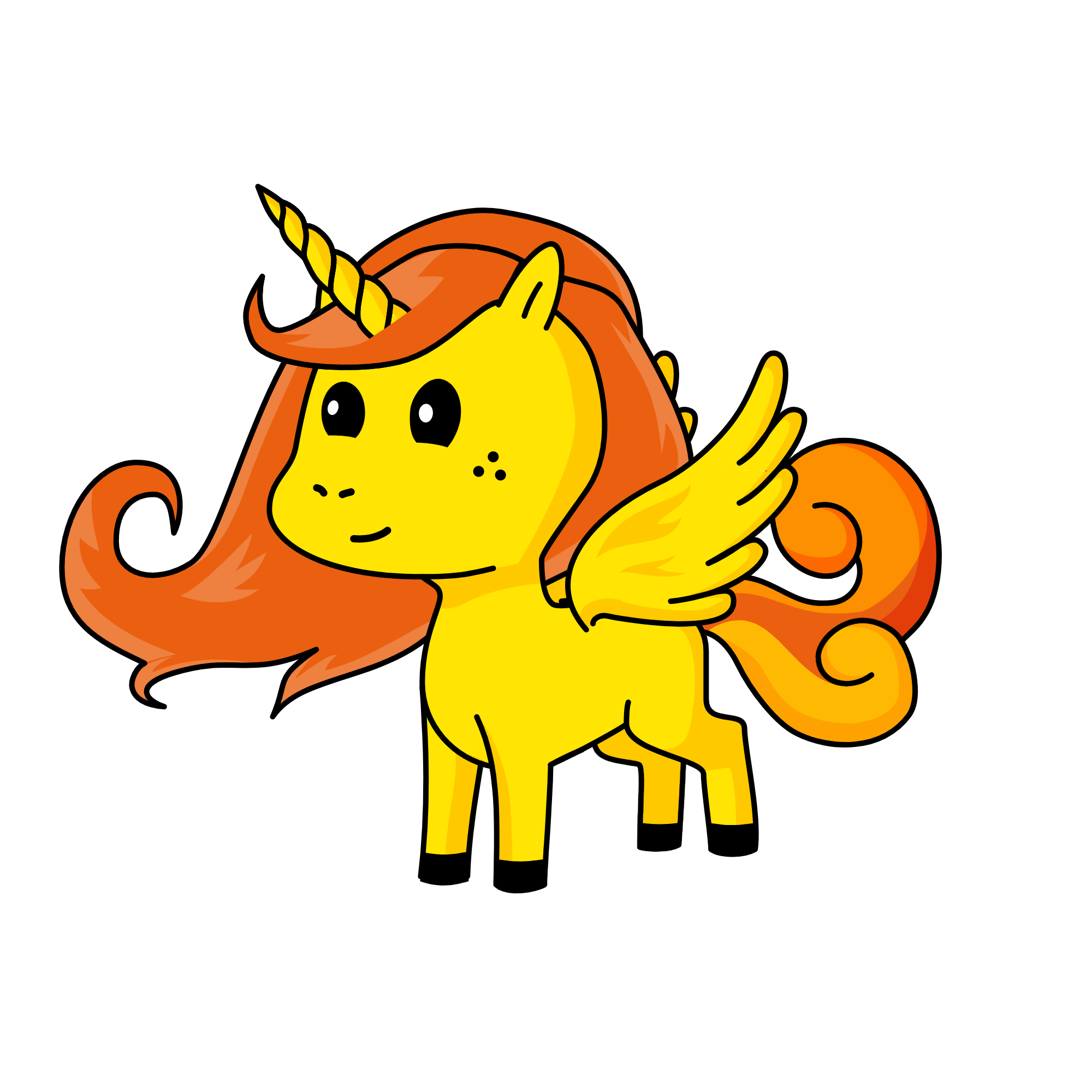 Princess Orange, the unicorn