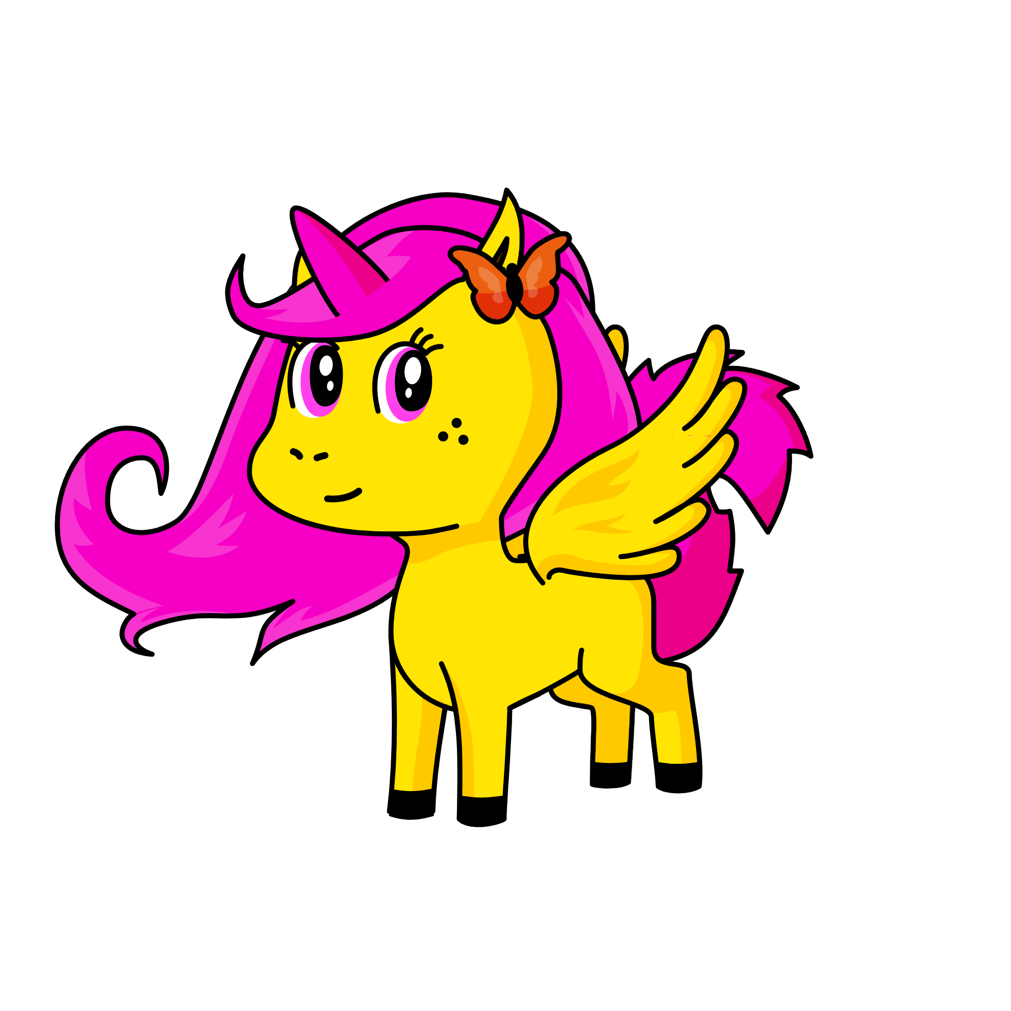 Fluttershy, the unicorn