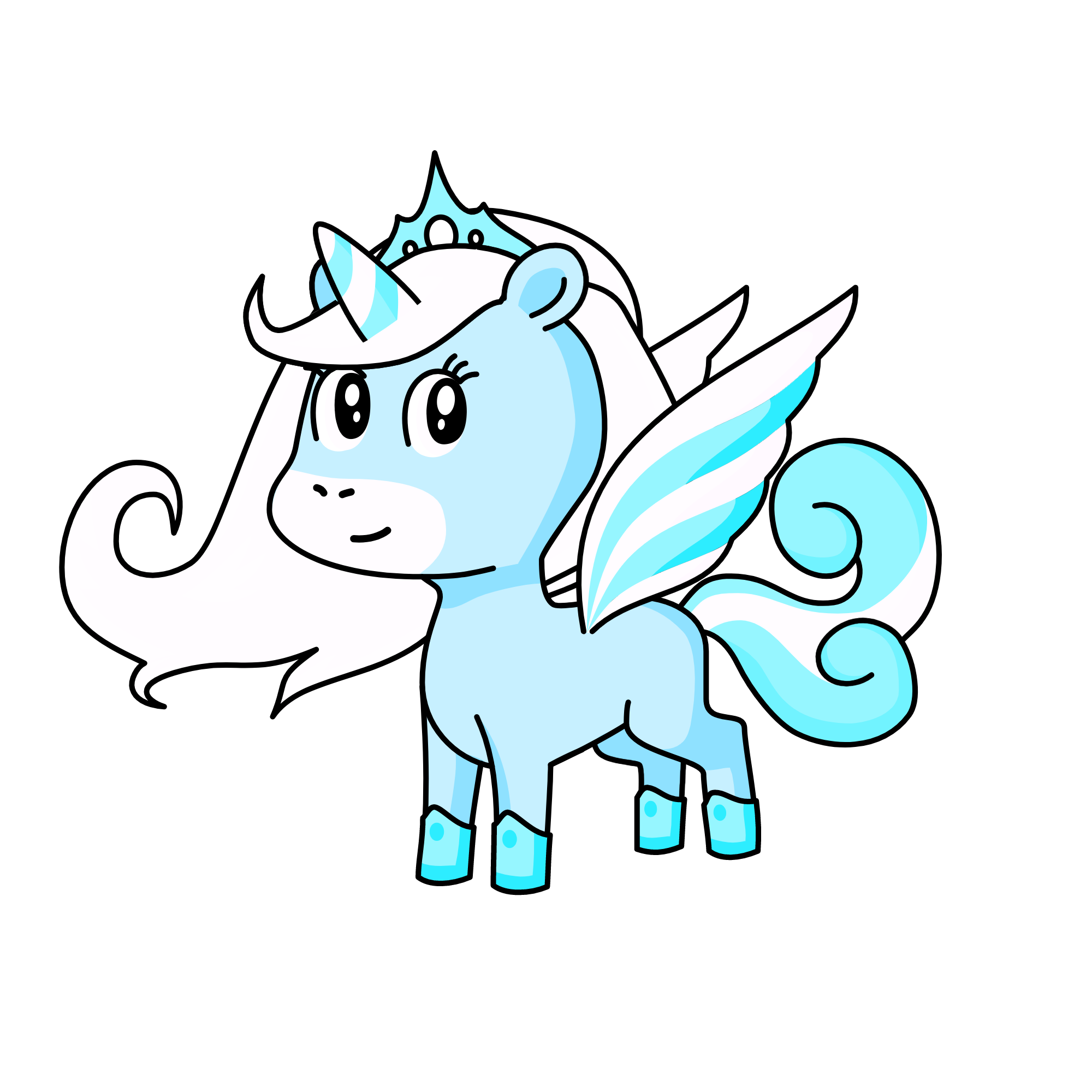 snow the new Masha, the unicorn