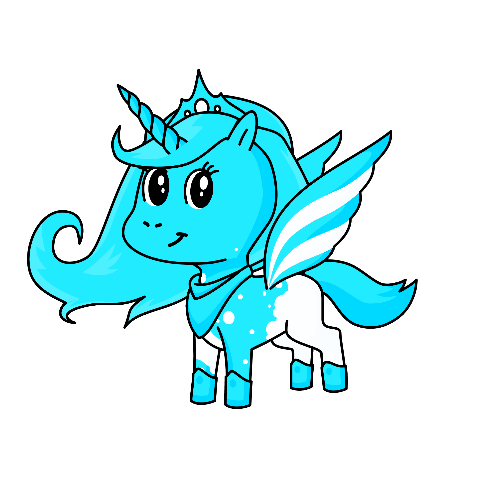 Princess Snow, the unicorn