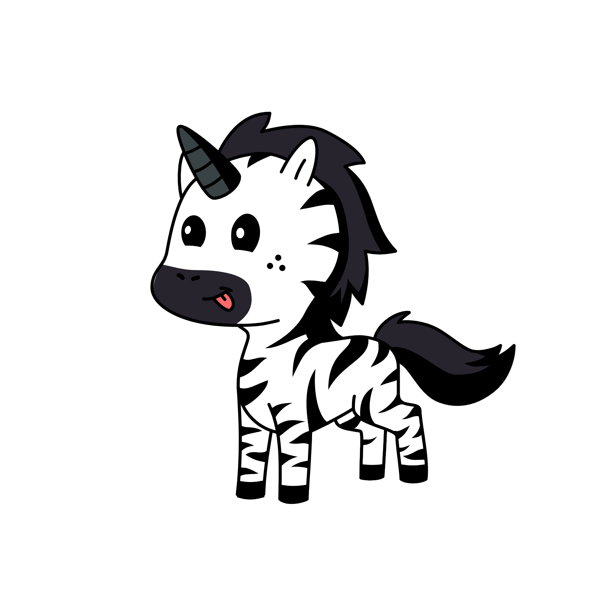 I am a zebra with a horn idc, the unicorn